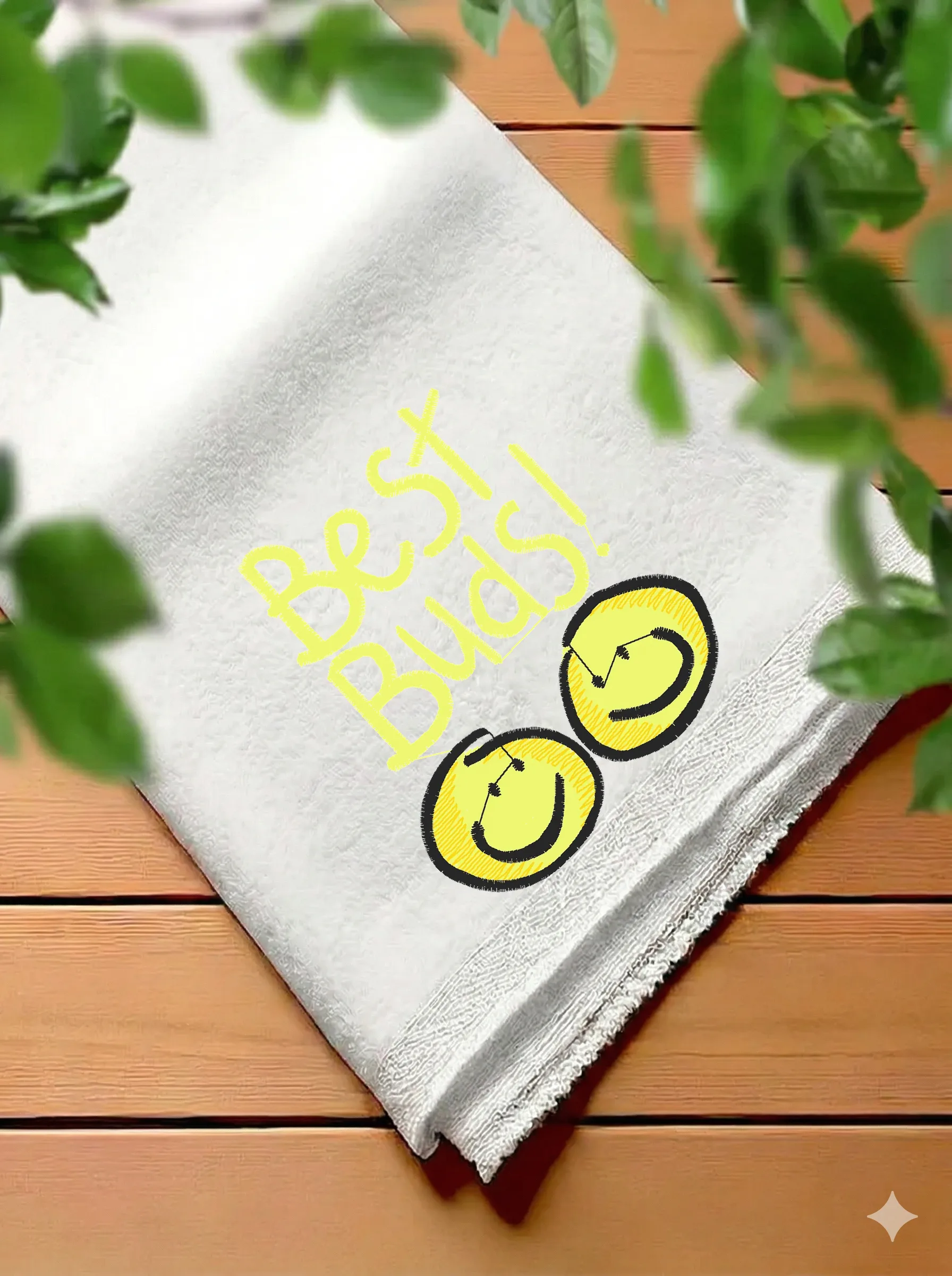 Дизайн машинной вышивки «Смайлики Best Buds» (67.4×78.4 мм) — вид 7