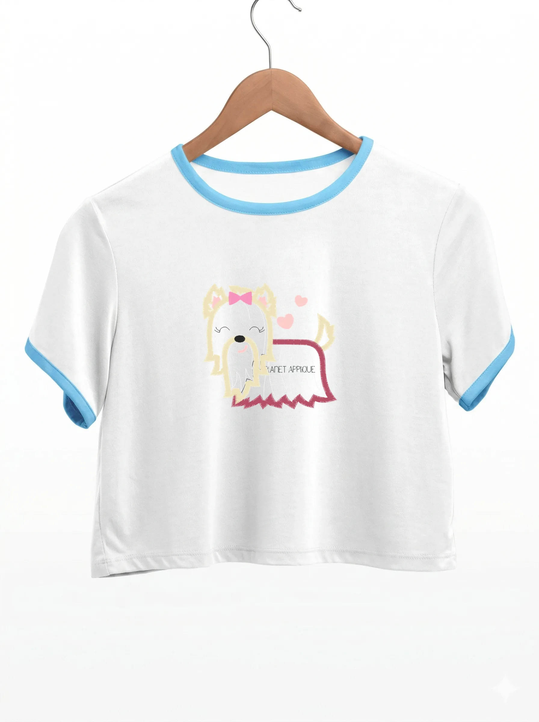Дизайн машинной вышивки «Милый йоркширский терьер» (97.3×91.5 мм) — вид 9