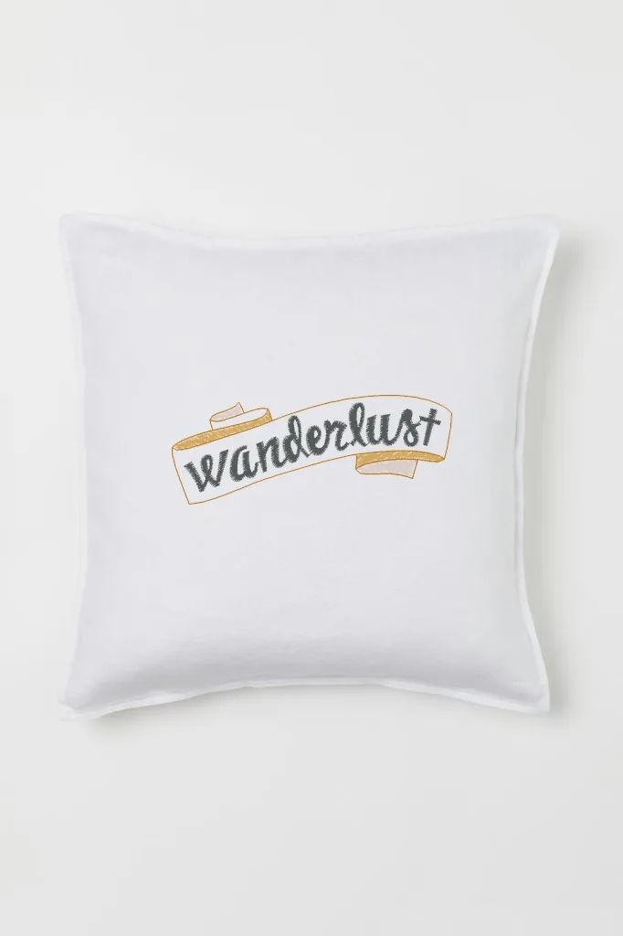 Дизайн машинной вышивки «Лента Wanderlust» (73.9×28.6 мм) — вид 2