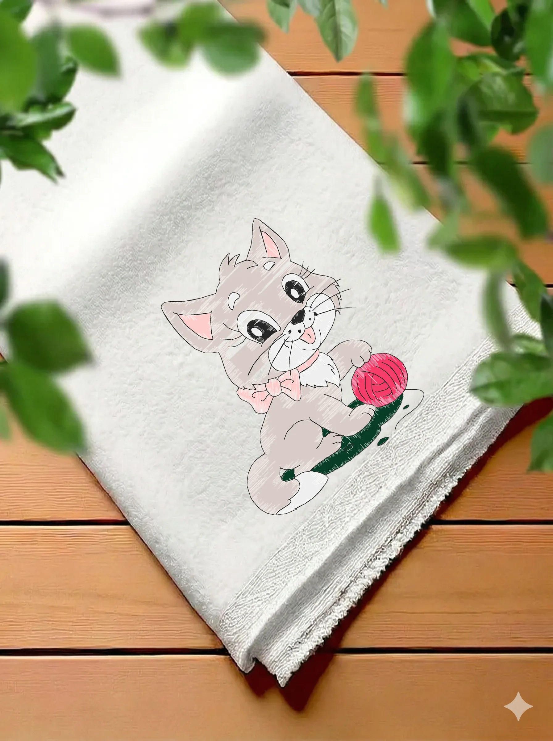 Милый котенок с клубком (миниатюра 7)