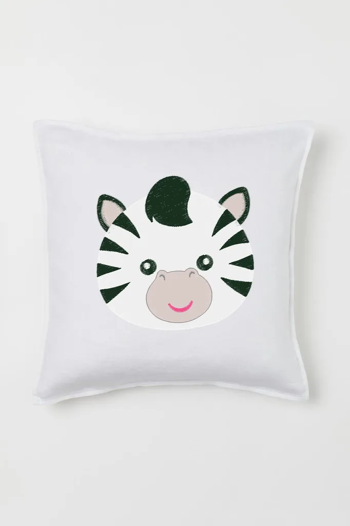 Дизайн машинной вышивки «Милая мордочка зебры» (82×80.2 мм) — вид 2