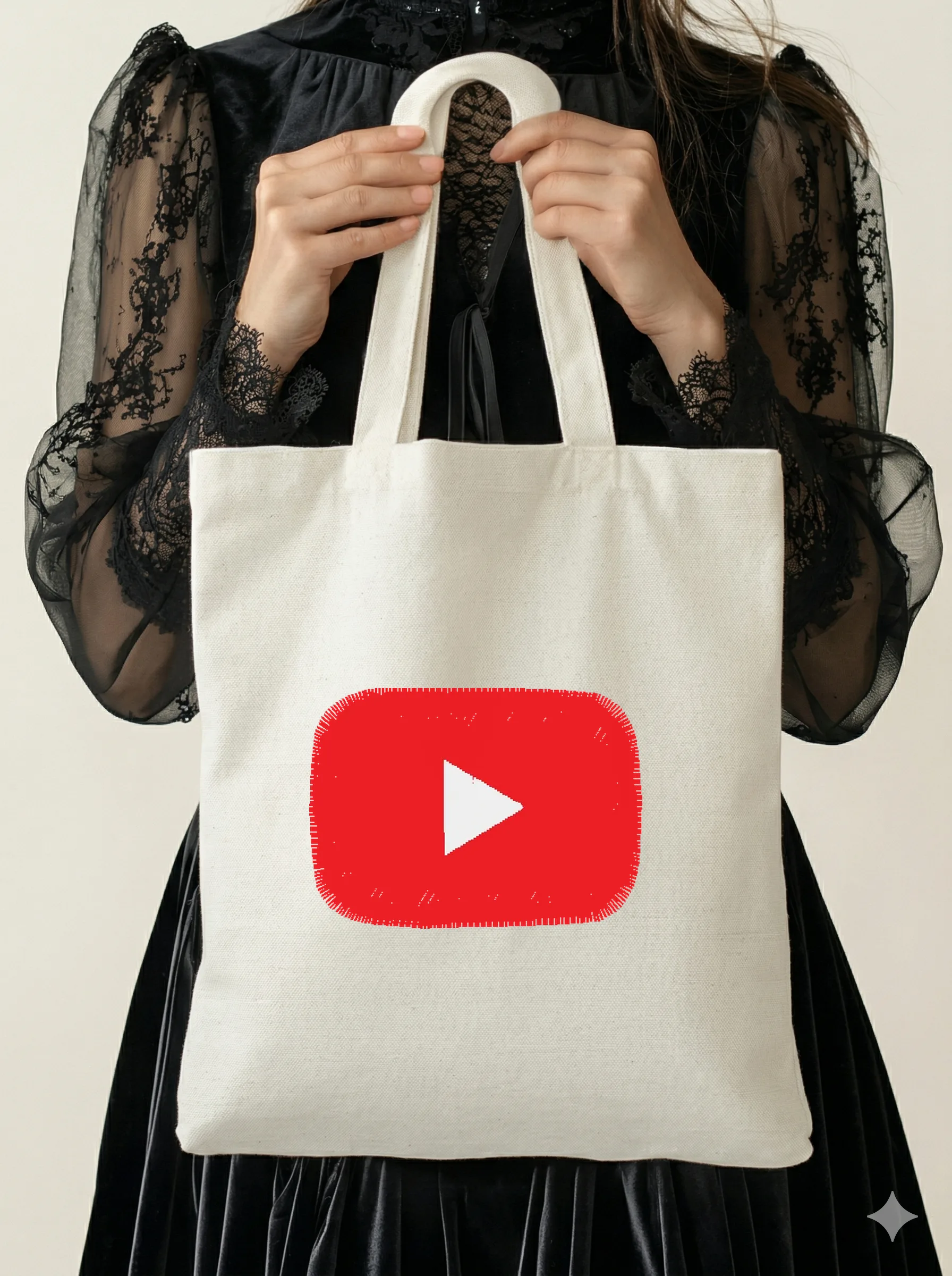 Дизайн машинной вышивки «Логотип YouTube» (38×27.4 мм) — вид 5
