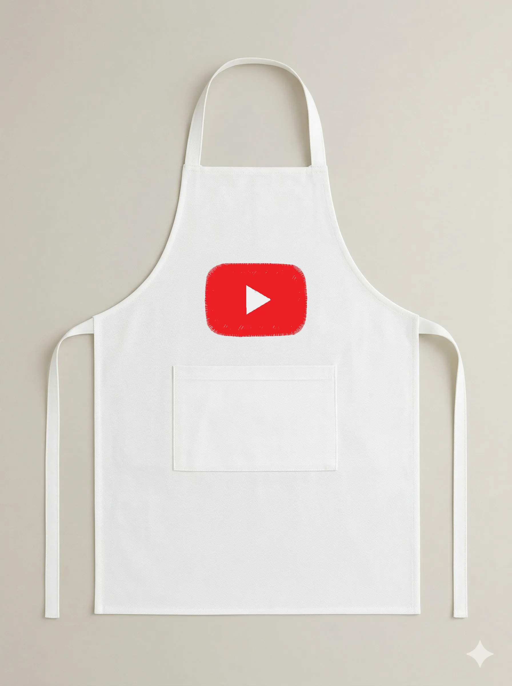 Дизайн машинной вышивки «Логотип YouTube» (38×27.4 мм) — вид 6