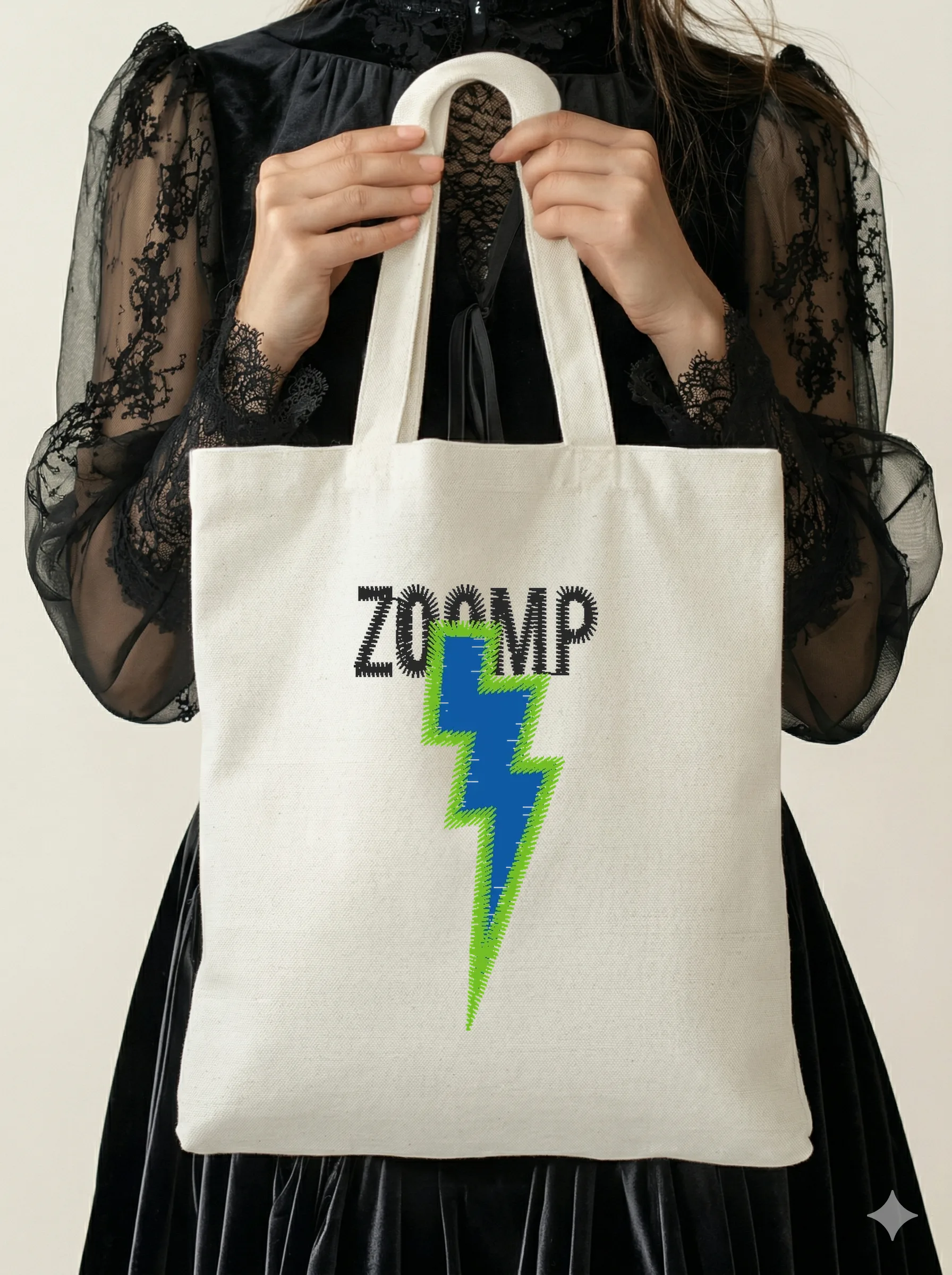 Дизайн машинной вышивки «Молния ZOOMP» (27.8×50.8 мм) — вид 5
