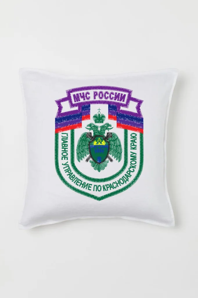 Дизайн машинной вышивки «Шеврон МЧС Краснодарский край» (85.5×110.6 мм) — вид 2