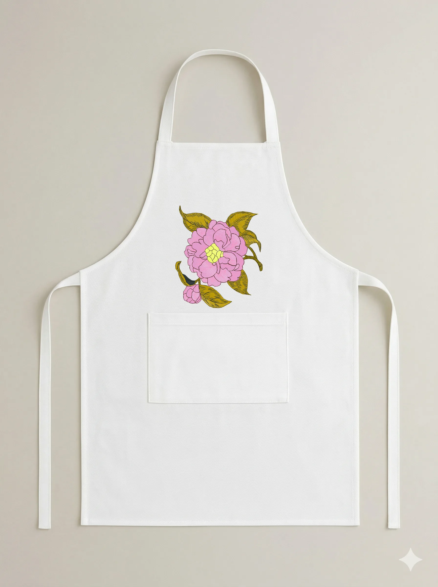 Дизайн машинной вышивки «Винтажная розовая камелия» (138.2×162.1 мм) — вид 6