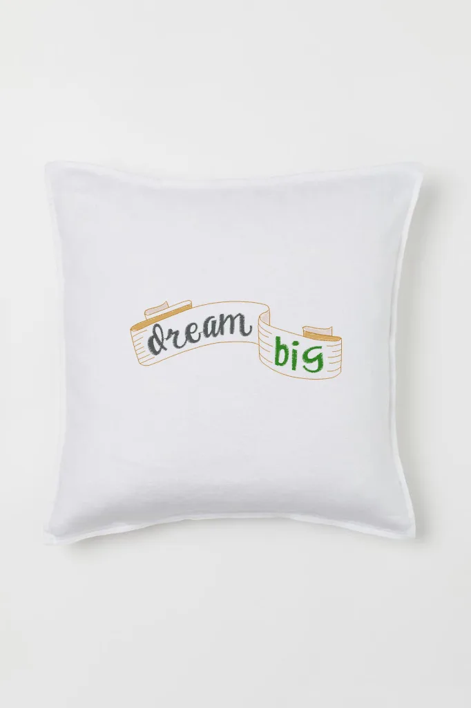 Дизайн машинной вышивки «Мотивационная лента Dream Big» (97.4×36.3 мм) — вид 2