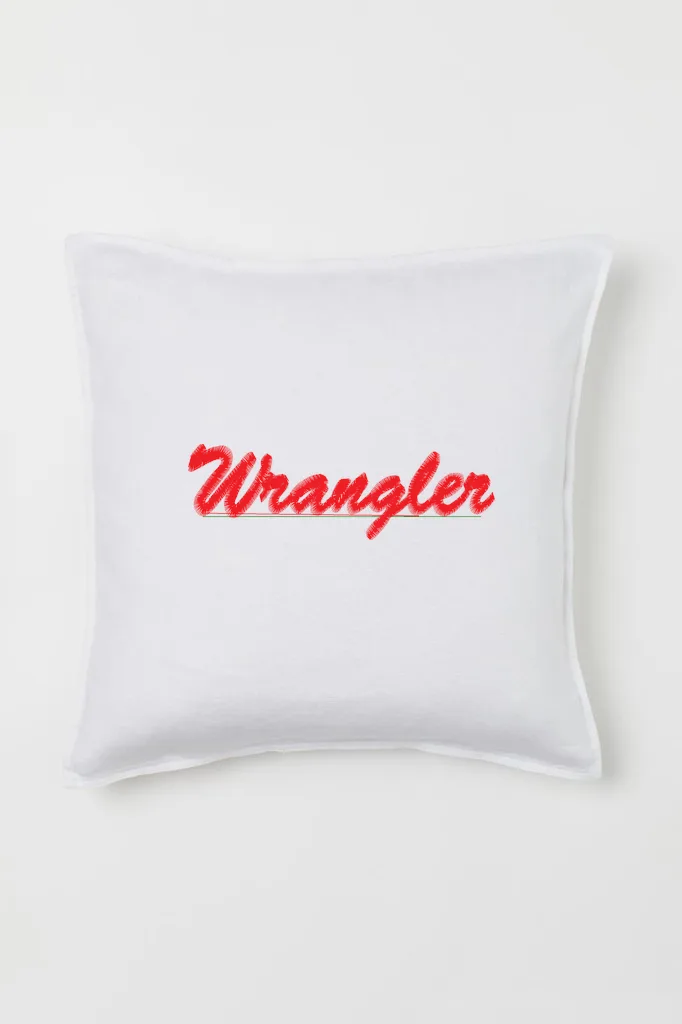 Дизайн машинной вышивки «Стильный логотип Wrangler» (109.8×34.4 мм) — вид 2