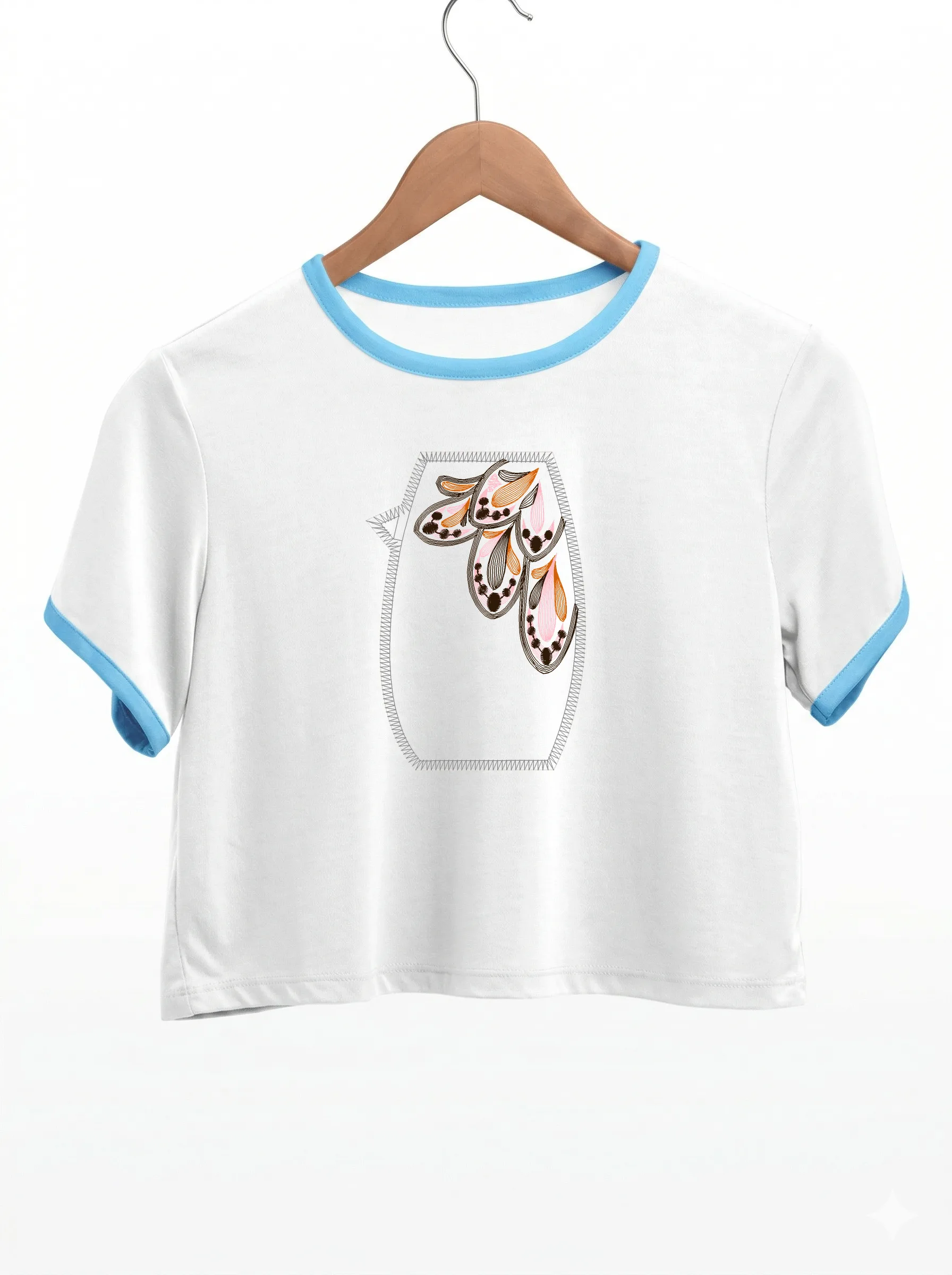 Дизайн машинной вышивки «Этнический перьевой орнамент» (82.8×119.8 мм) — вид 9