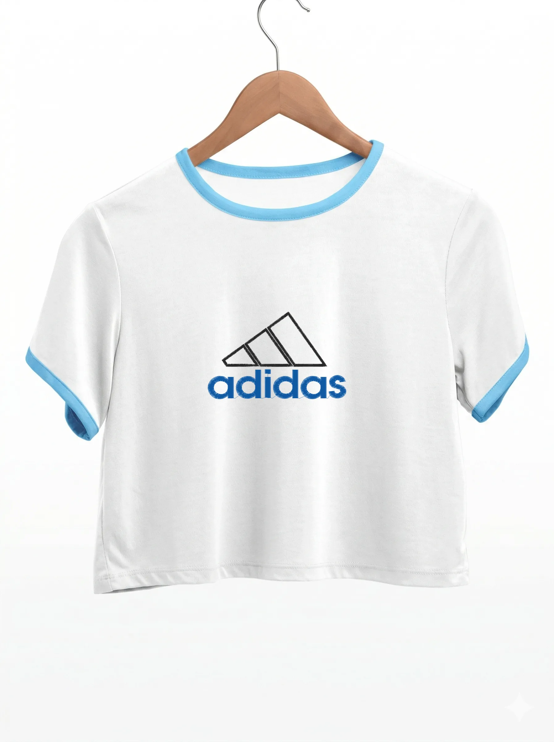 Дизайн машинной вышивки «Спортивный логотип Adidas» (98.3×156.8 мм) — вид 9