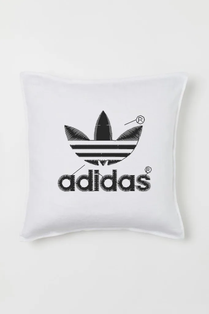 Дизайн машинной вышивки «Спортивный логотип Adidas» (48.2×41.6 мм) — вид 2