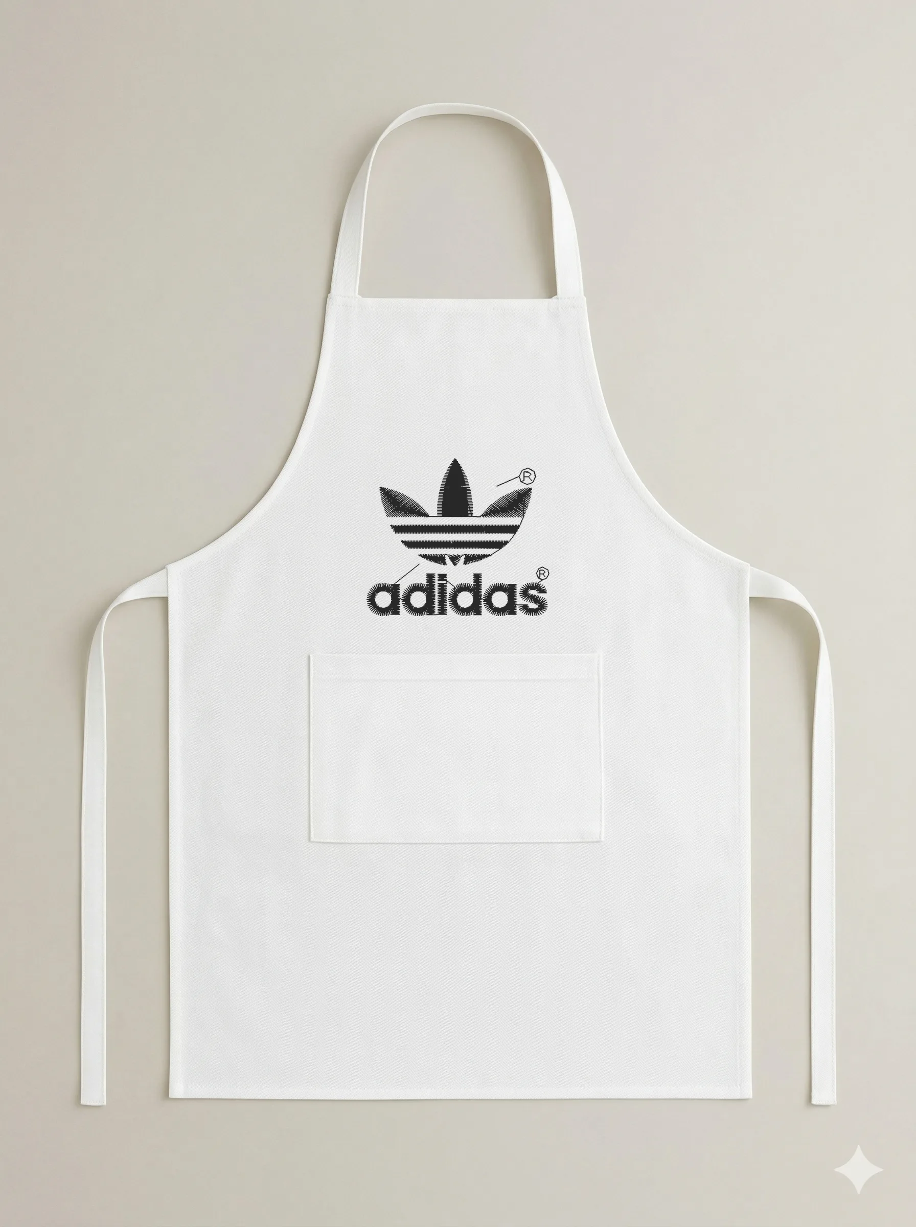 Дизайн машинной вышивки «Спортивный логотип Adidas» (48.2×41.6 мм) — вид 6