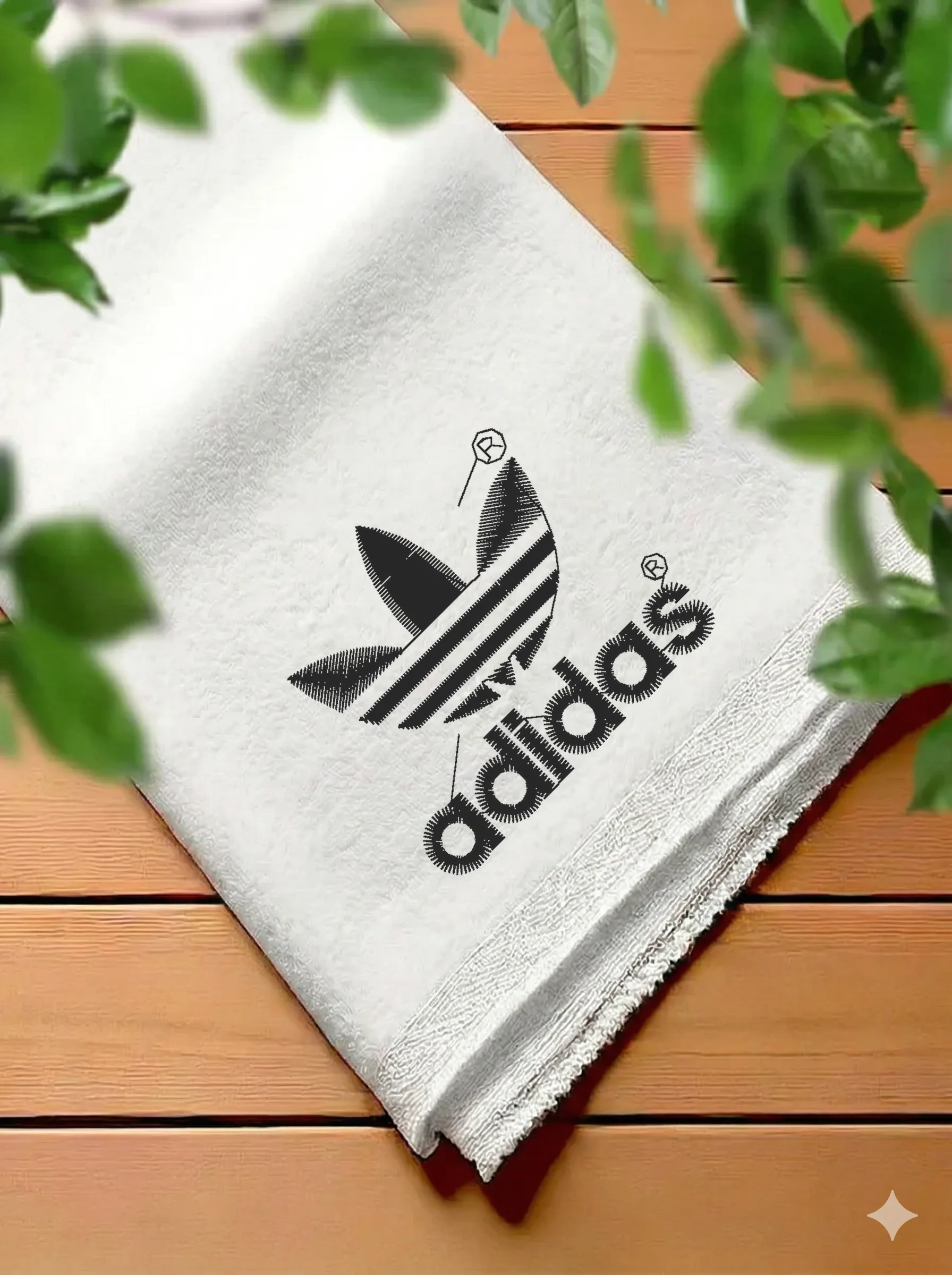 Дизайн машинной вышивки «Спортивный логотип Adidas» (48.2×41.6 мм) — вид 7