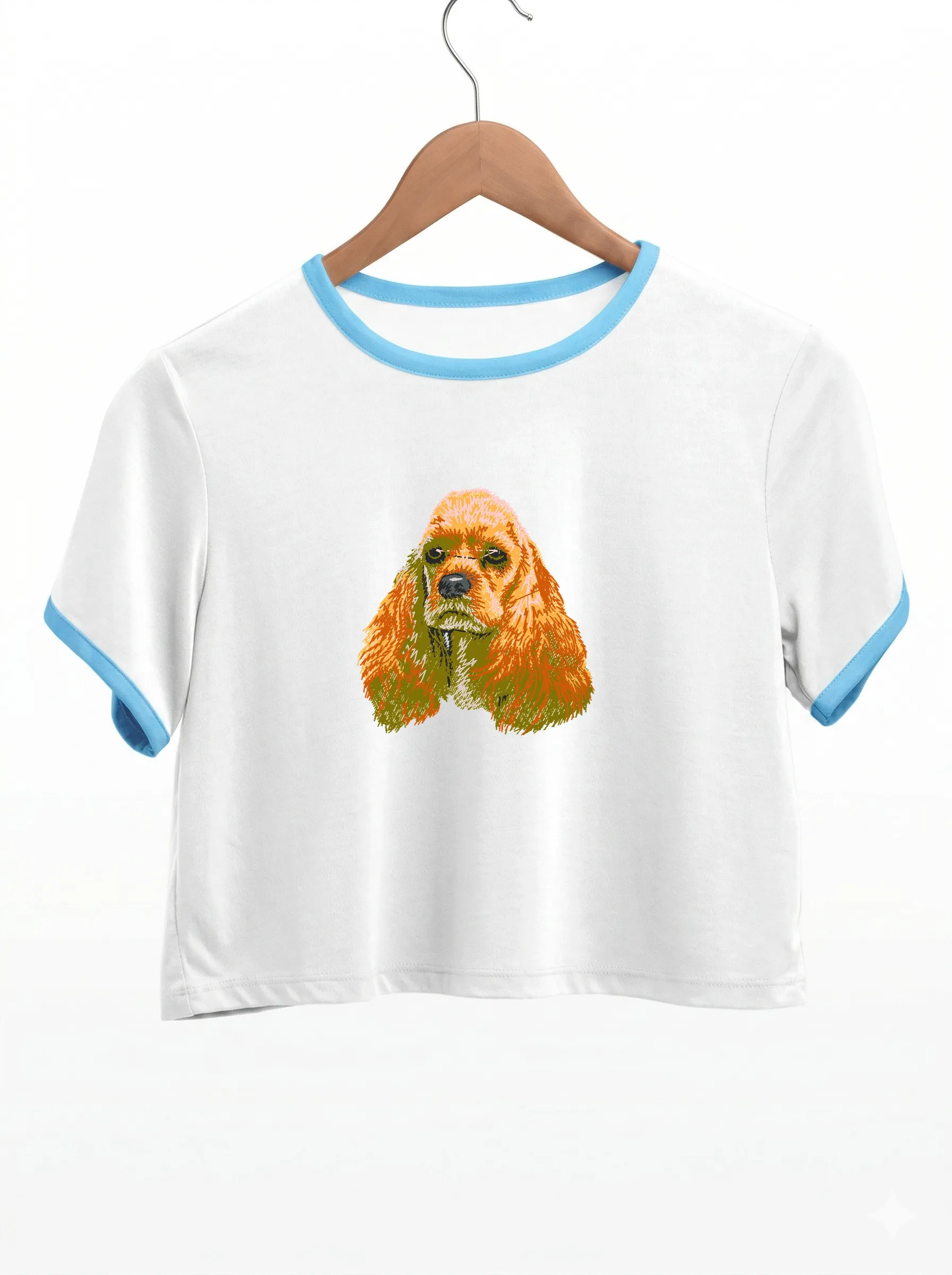 Дизайн машинной вышивки «Портрет кокер-спаниеля» (52.5×55 мм) — вид 9
