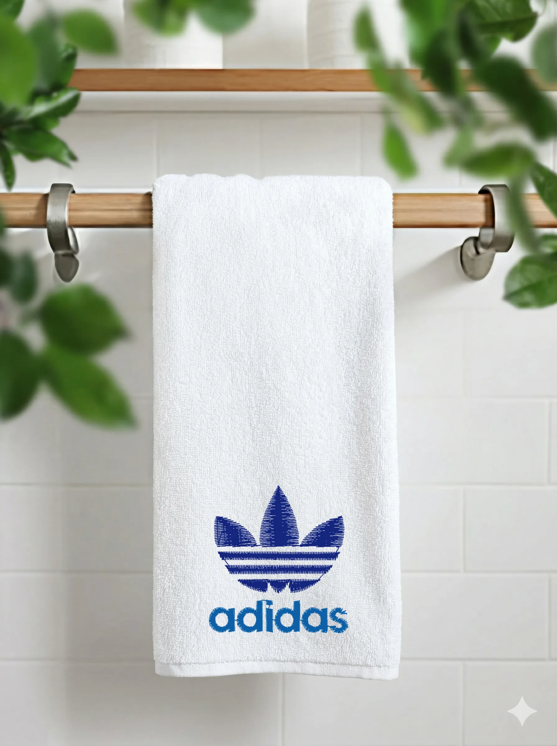 Дизайн машинной вышивки «Спортивный логотип Adidas» (42.3×44.9 мм) — вид 11