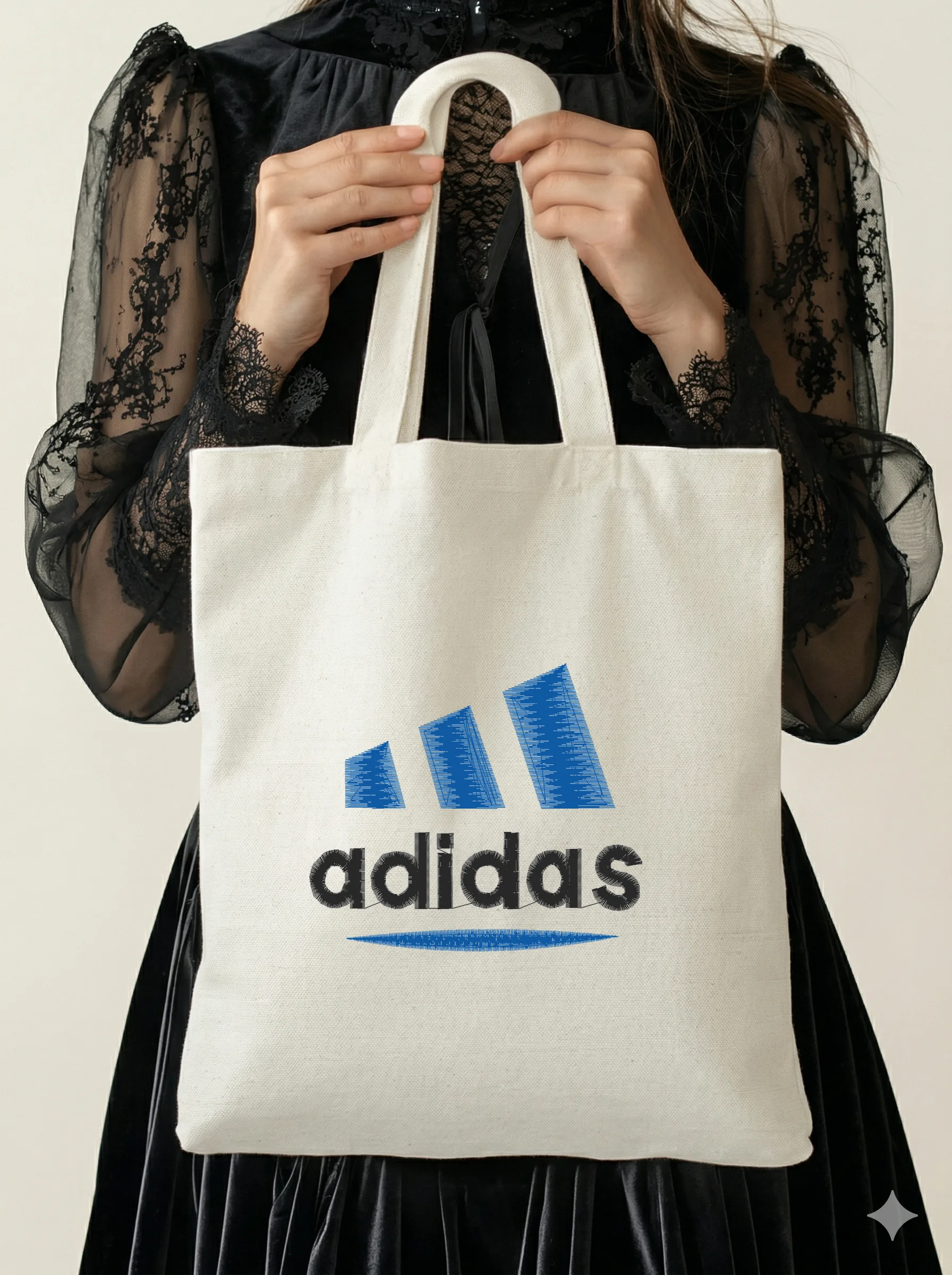 Дизайн машинной вышивки «Логотип Adidas» (120×103.8 мм) — вид 5