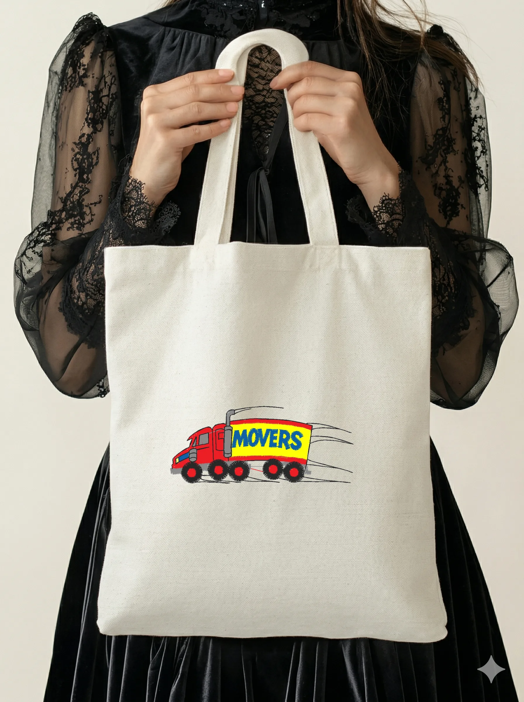 Дизайн машинной вышивки «Красный грузовик Movers» (83.1×35 мм) — вид 5