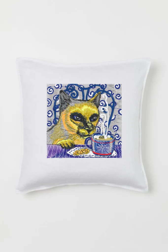 Сиамский кот и кофе (миниатюра 2)