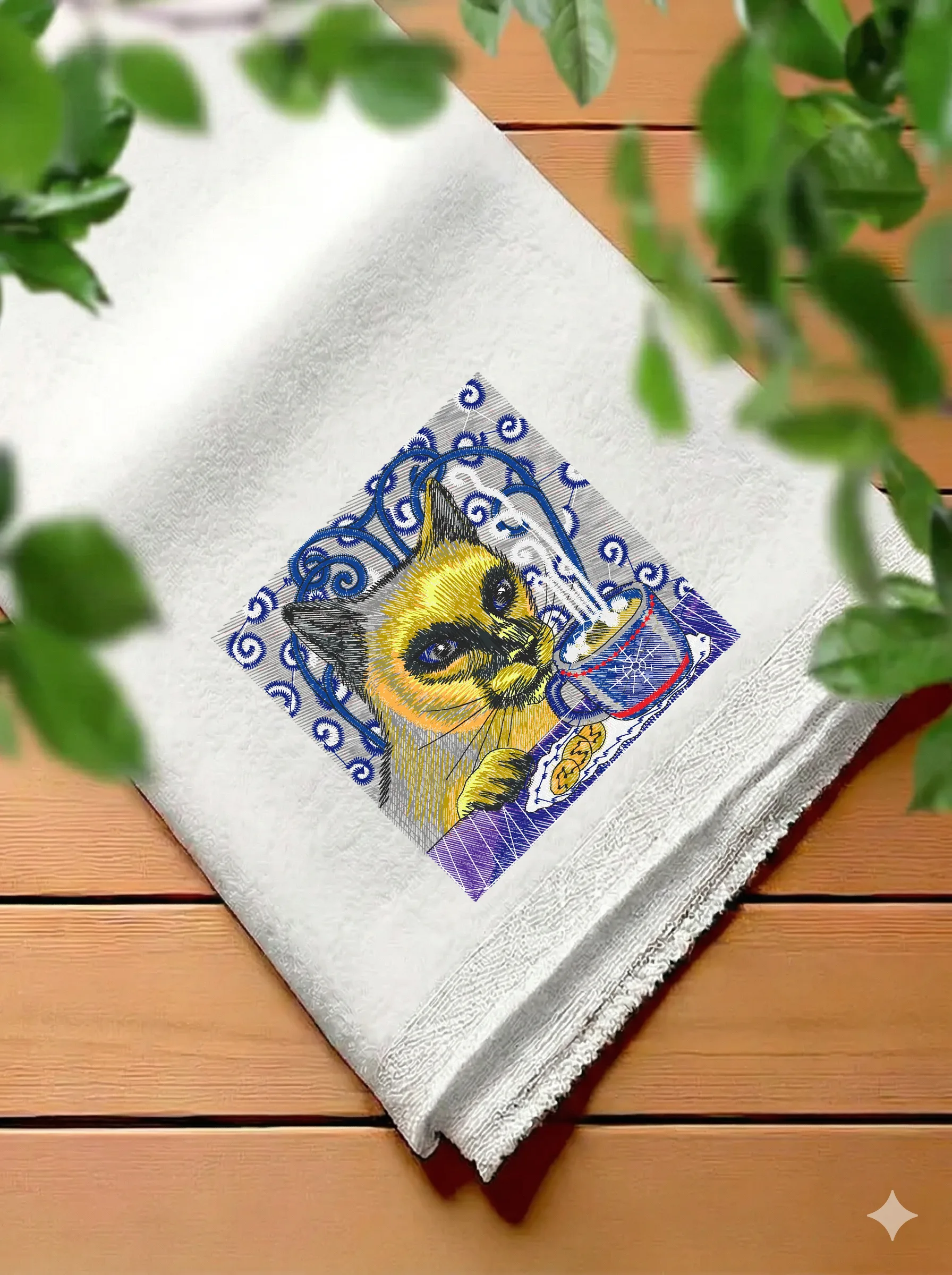 Сиамский кот и кофе (миниатюра 7)
