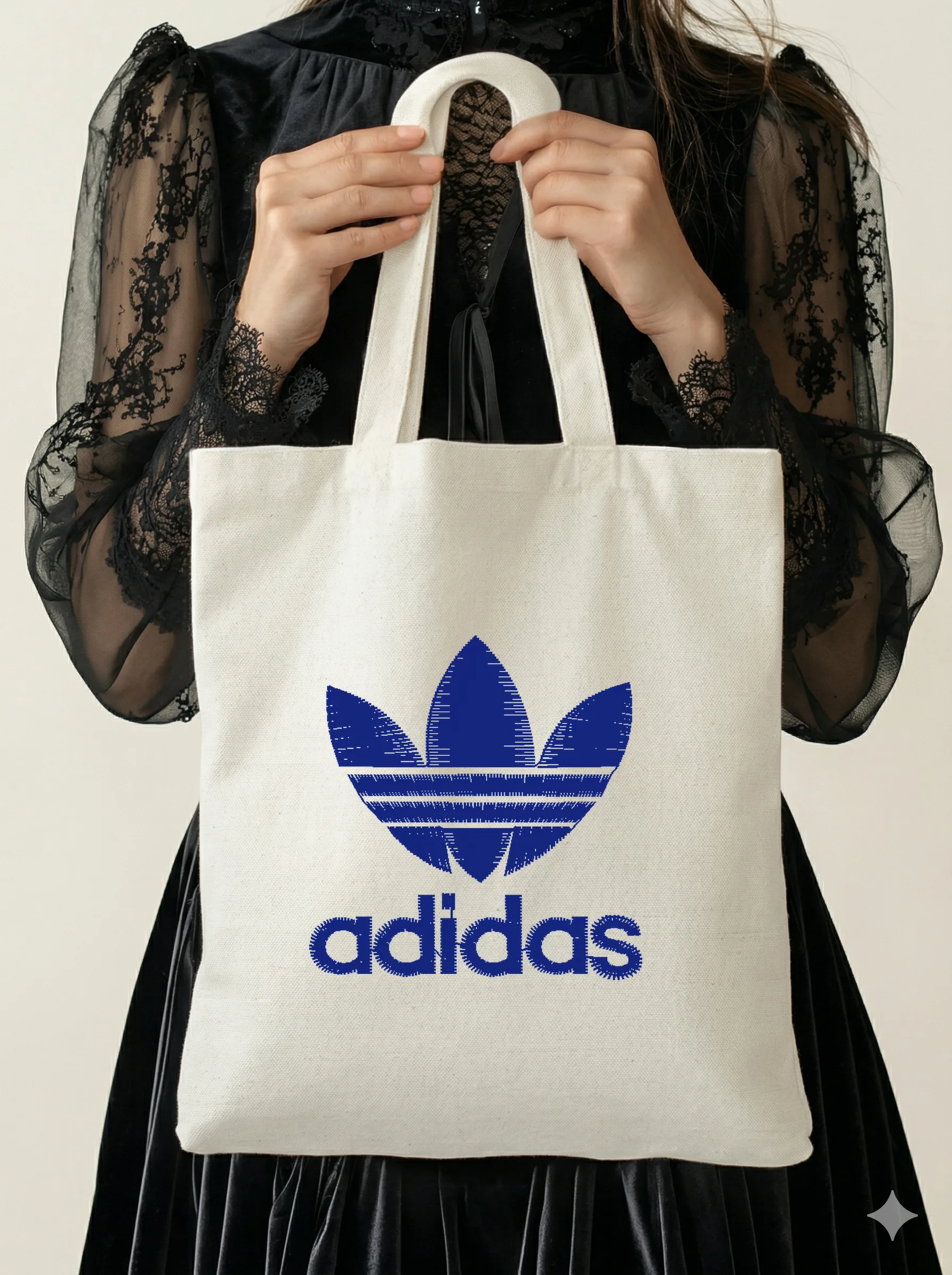 Дизайн машинной вышивки «Спортивный логотип Adidas» (42.8×44.2 мм) — вид 5