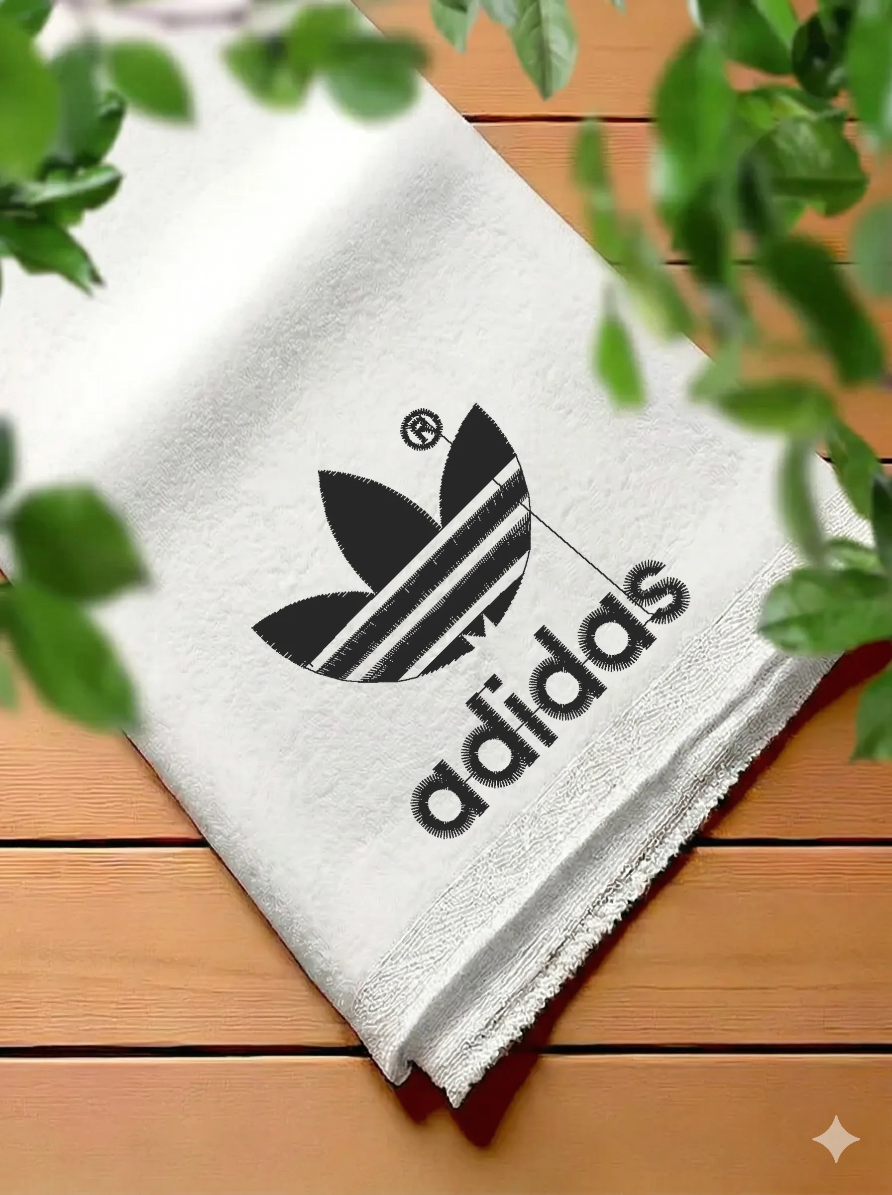 Дизайн машинной вышивки «Классический логотип Adidas» (59.5×59.9 мм) — вид 7