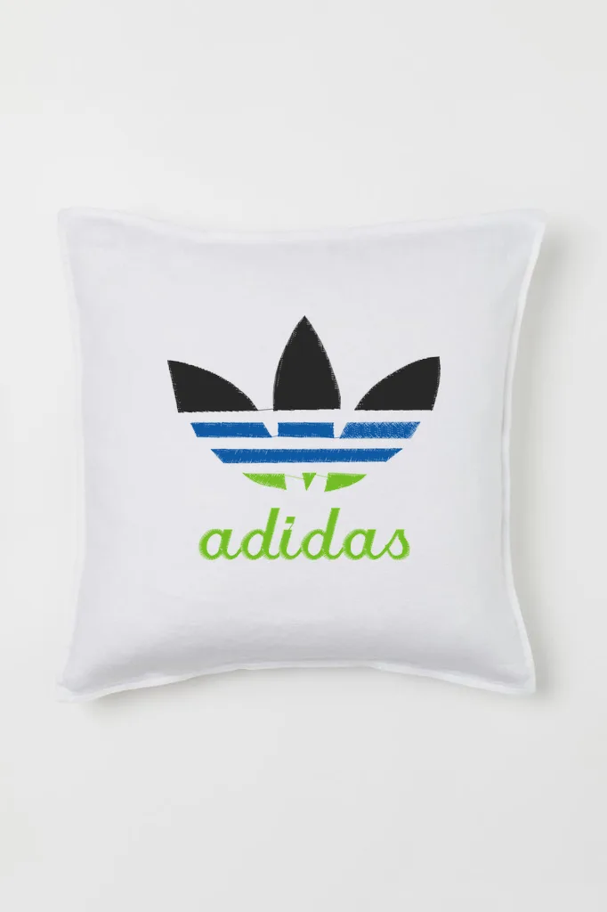 Дизайн машинной вышивки «Спортивный логотип Adidas» (119.6×133.7 мм) — вид 2