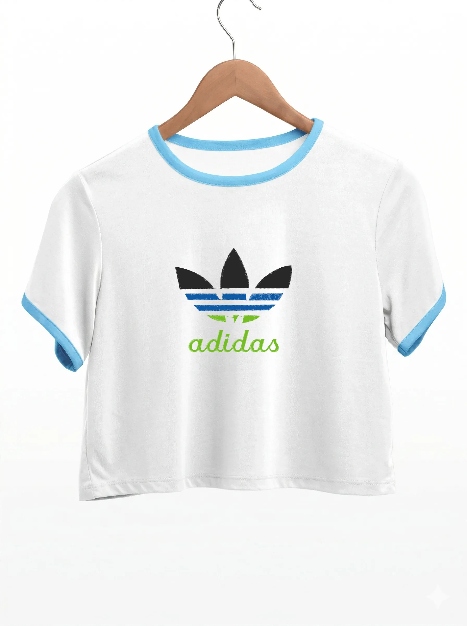 Дизайн машинной вышивки «Спортивный логотип Adidas» (119.6×133.7 мм) — вид 9