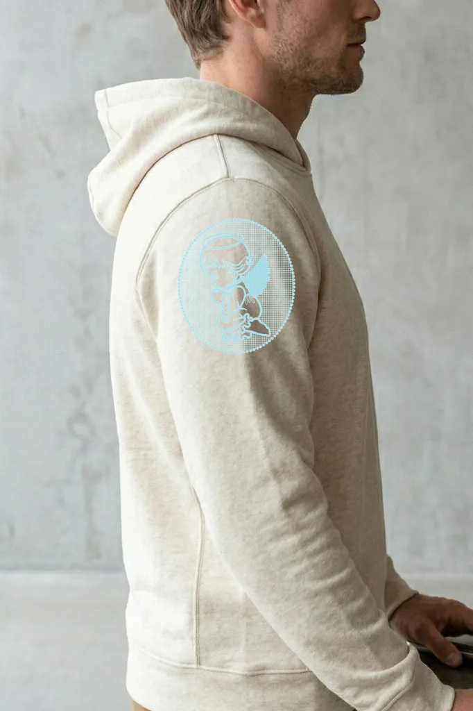 Дизайн машинной вышивки «Молящийся ангелок» (127.8×147.2 мм) — вид 3