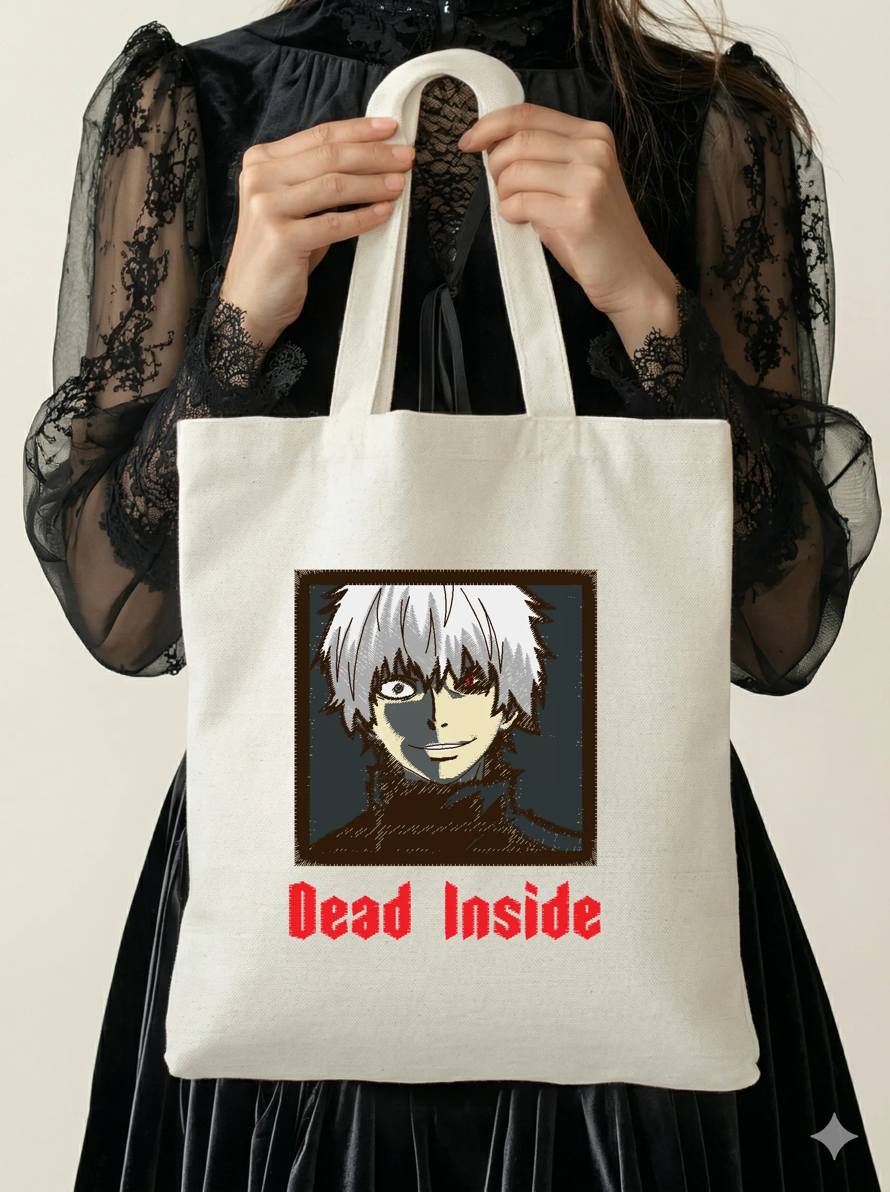 Дизайн машинной вышивки «Канеки Кен Dead Inside» (73.8×87.8 мм) — вид 5