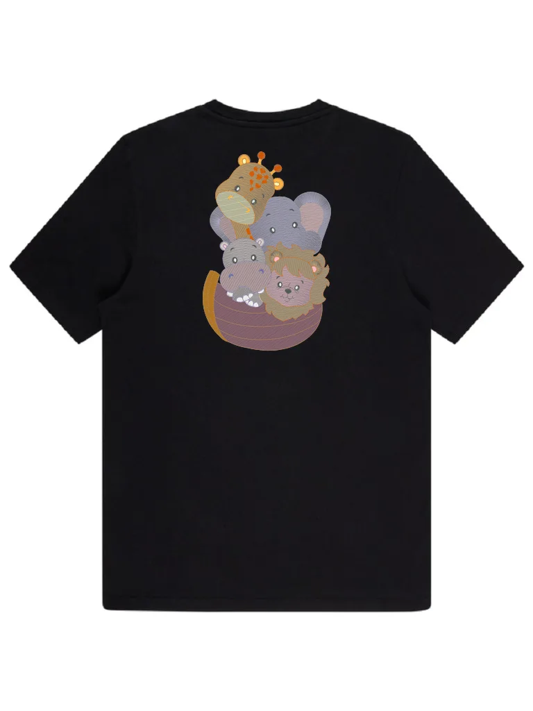 Дизайн машинной вышивки «Зверята в ковчеге» (103.4×160 мм) — вид 4