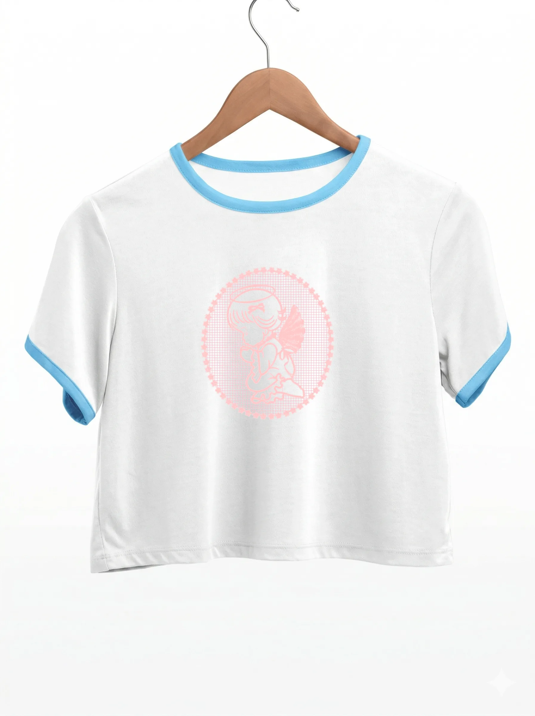 Дизайн машинной вышивки «Кружевной молящийся ангел» (105.4×120.8 мм) — вид 9