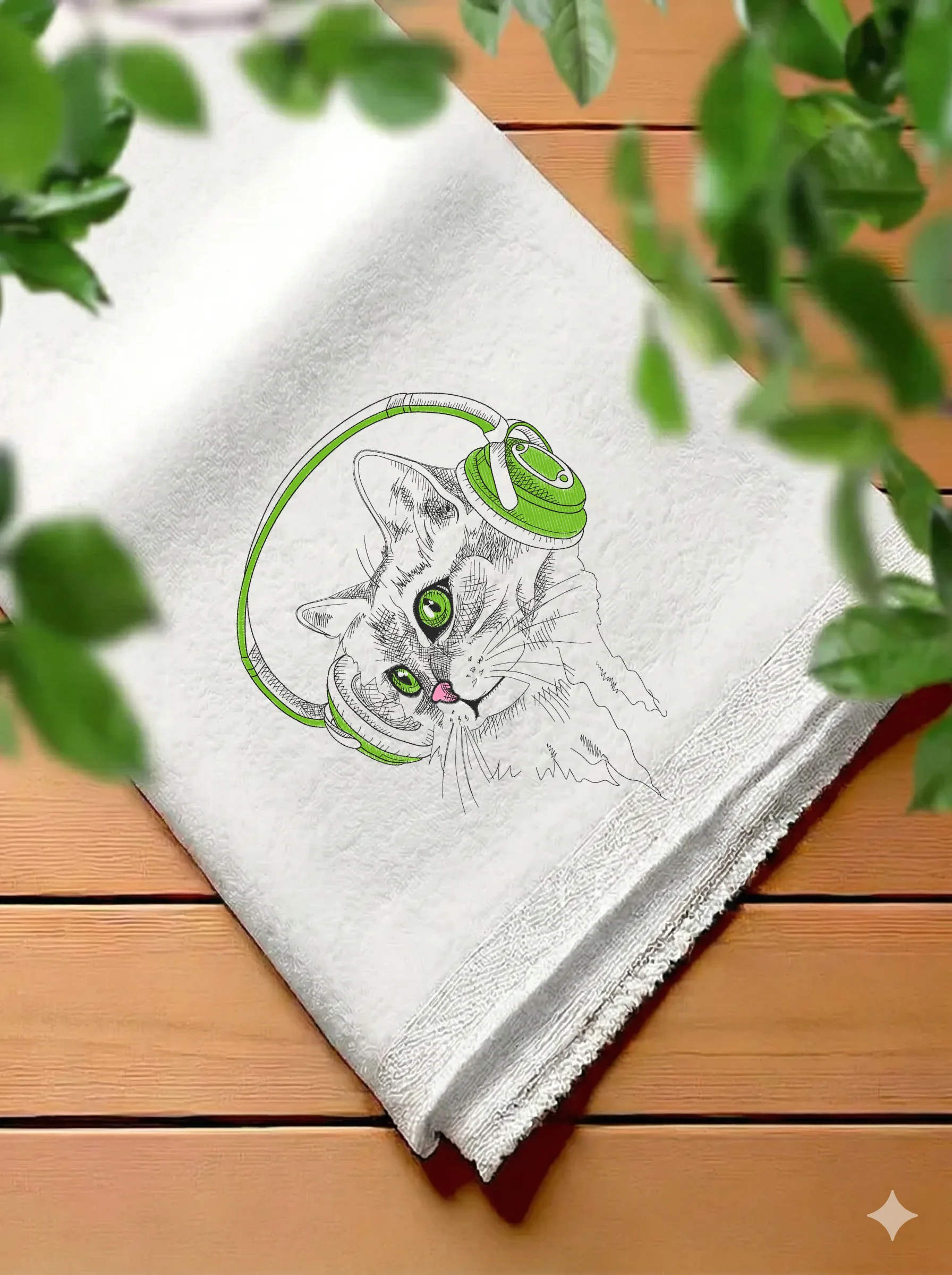 Кот в наушниках (миниатюра 7)