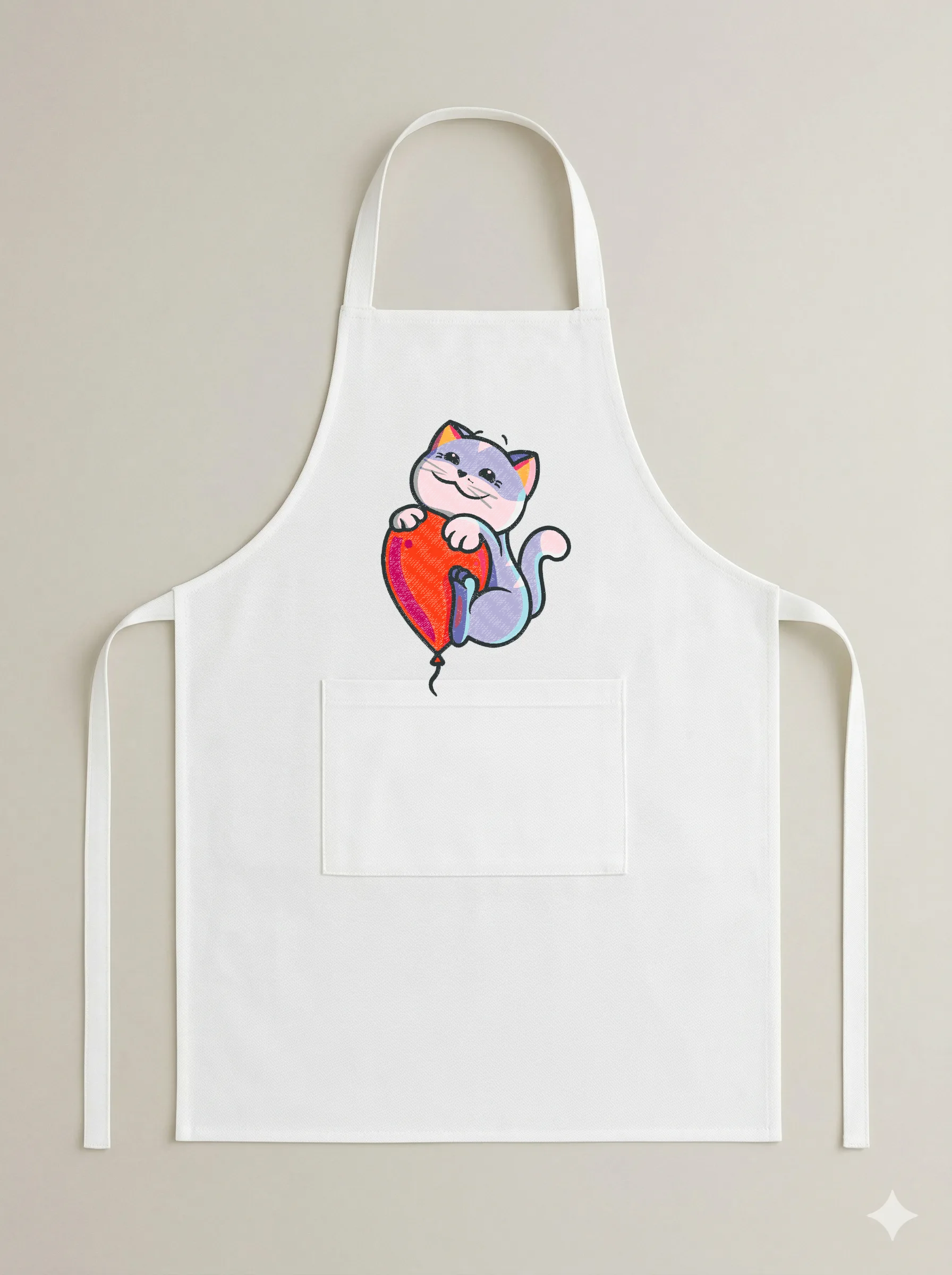 Дизайн машинной вышивки «Милый котик с сердцем» (87.3×127 мм) — вид 6