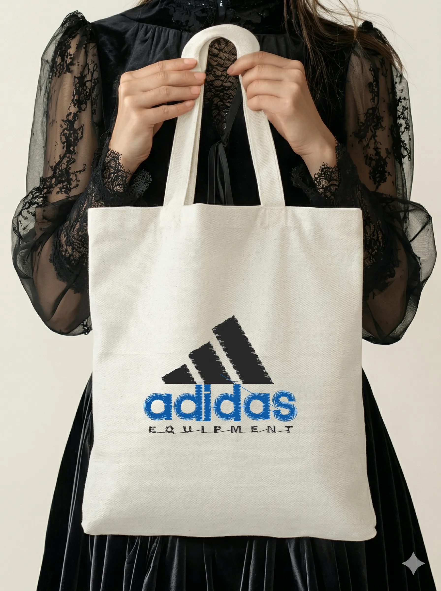 Дизайн машинной вышивки «Спортивный логотип Adidas» (90.1×69.1 мм) — вид 5