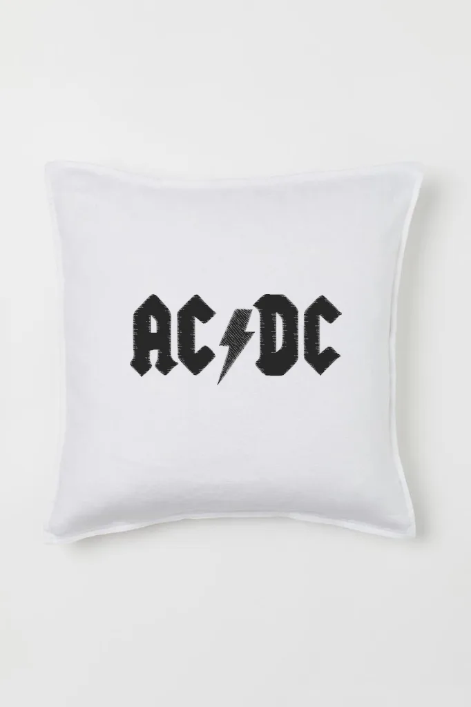 Дизайн машинной вышивки «Рок-логотип AC/DC» (58×135.4 мм) — вид 2