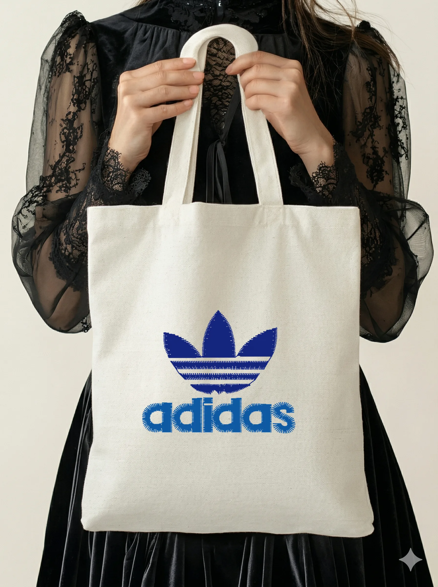 Дизайн машинной вышивки «Спортивный логотип Adidas» (43.4×34.8 мм) — вид 5