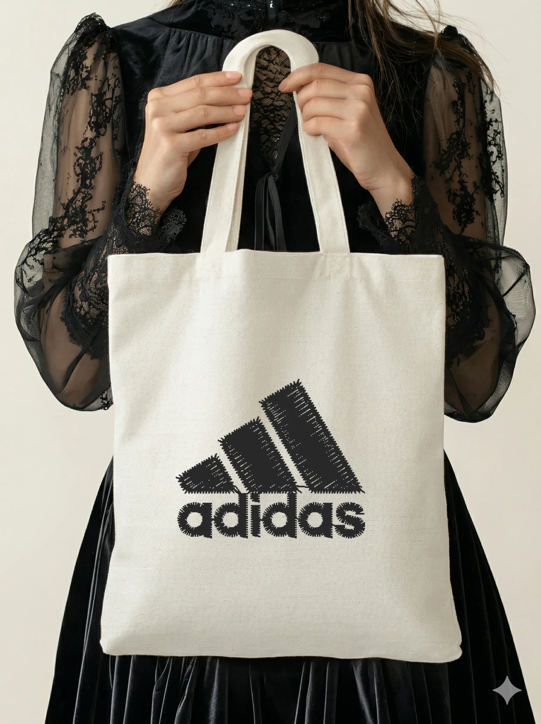 Дизайн машинной вышивки «Спортивный логотип Adidas» (33.2×28 мм) — вид 5
