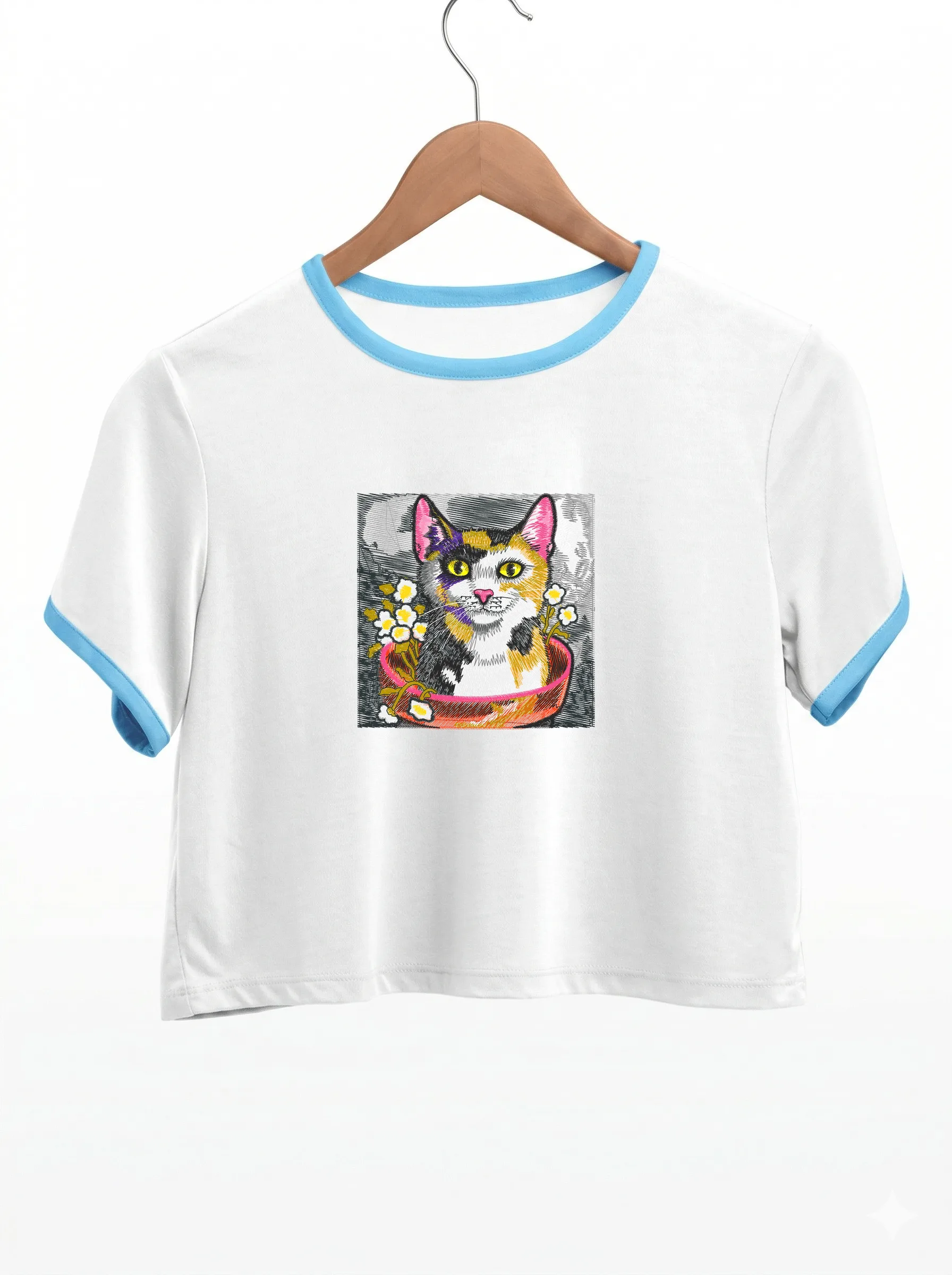 Кошка в цветочной корзине (миниатюра 9)