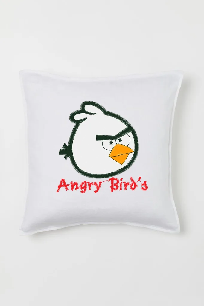 Дизайн машинной вышивки «Злая птичка Angry Birds» (80.4×81.2 мм) — вид 2