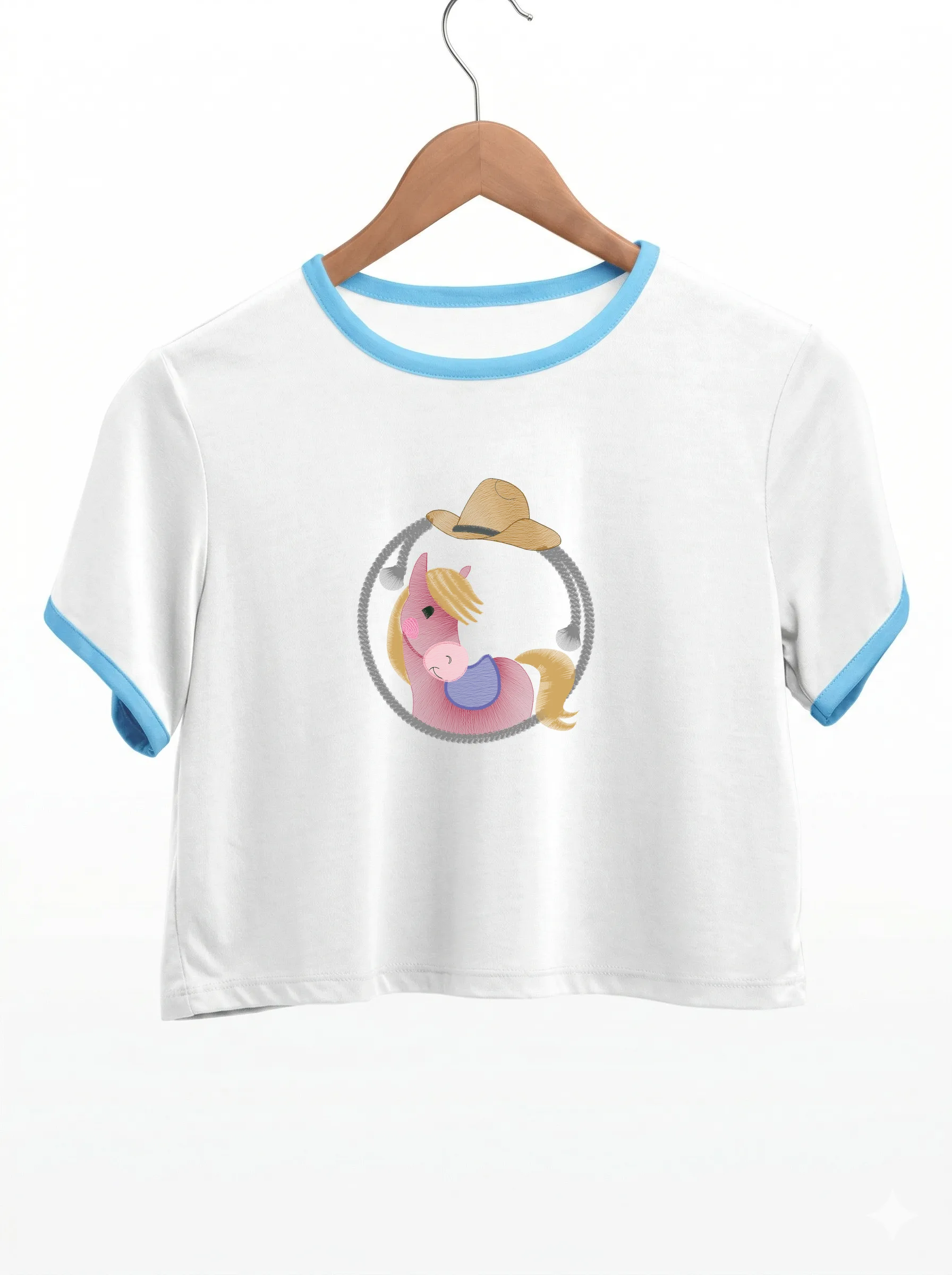 Дизайн машинной вышивки «Милый пони в шляпе» (150.6×168.2 мм) — вид 9