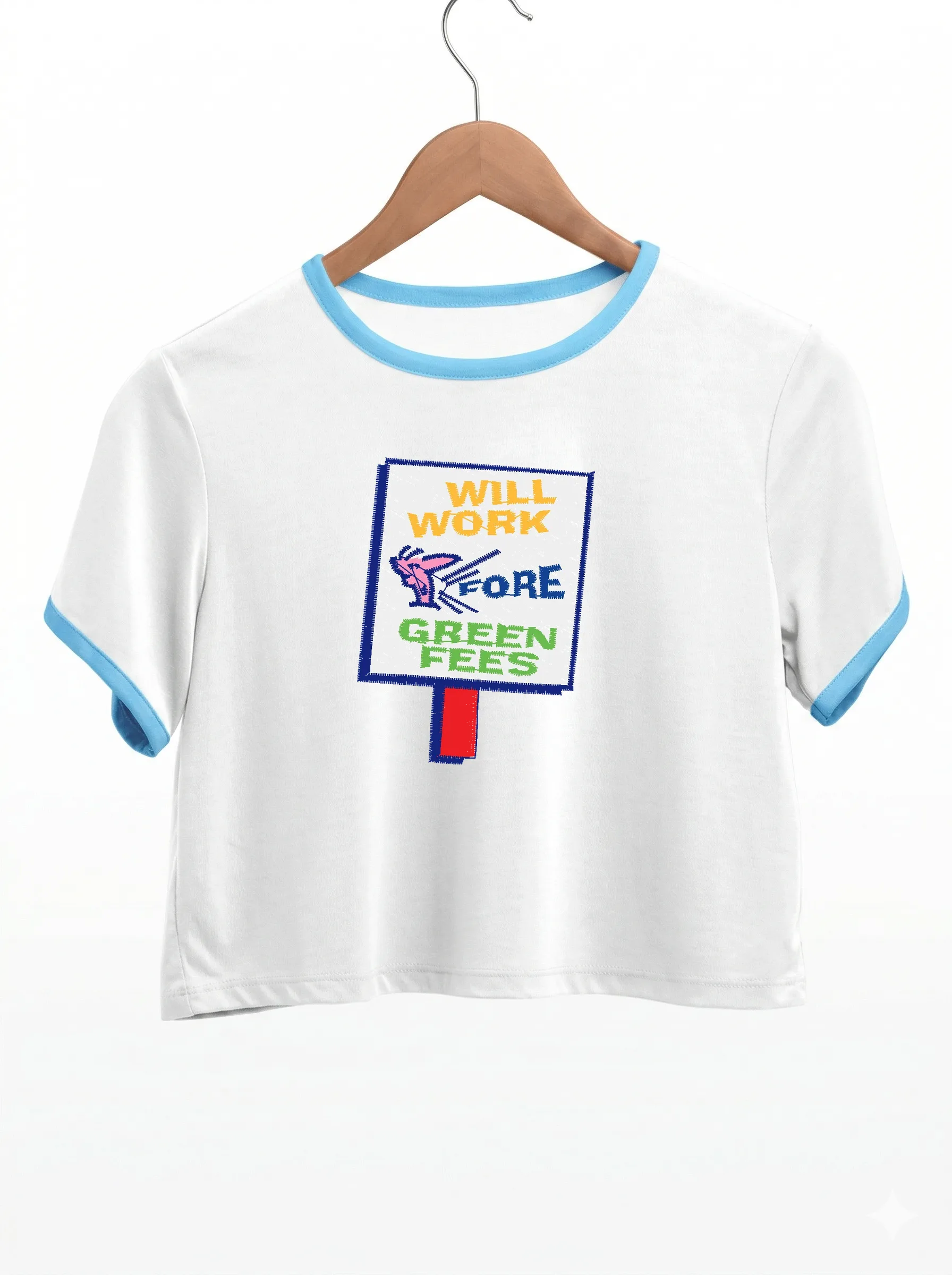 Дизайн машинной вышивки «Забавная табличка гольфиста» (53.7×69.4 мм) — вид 9