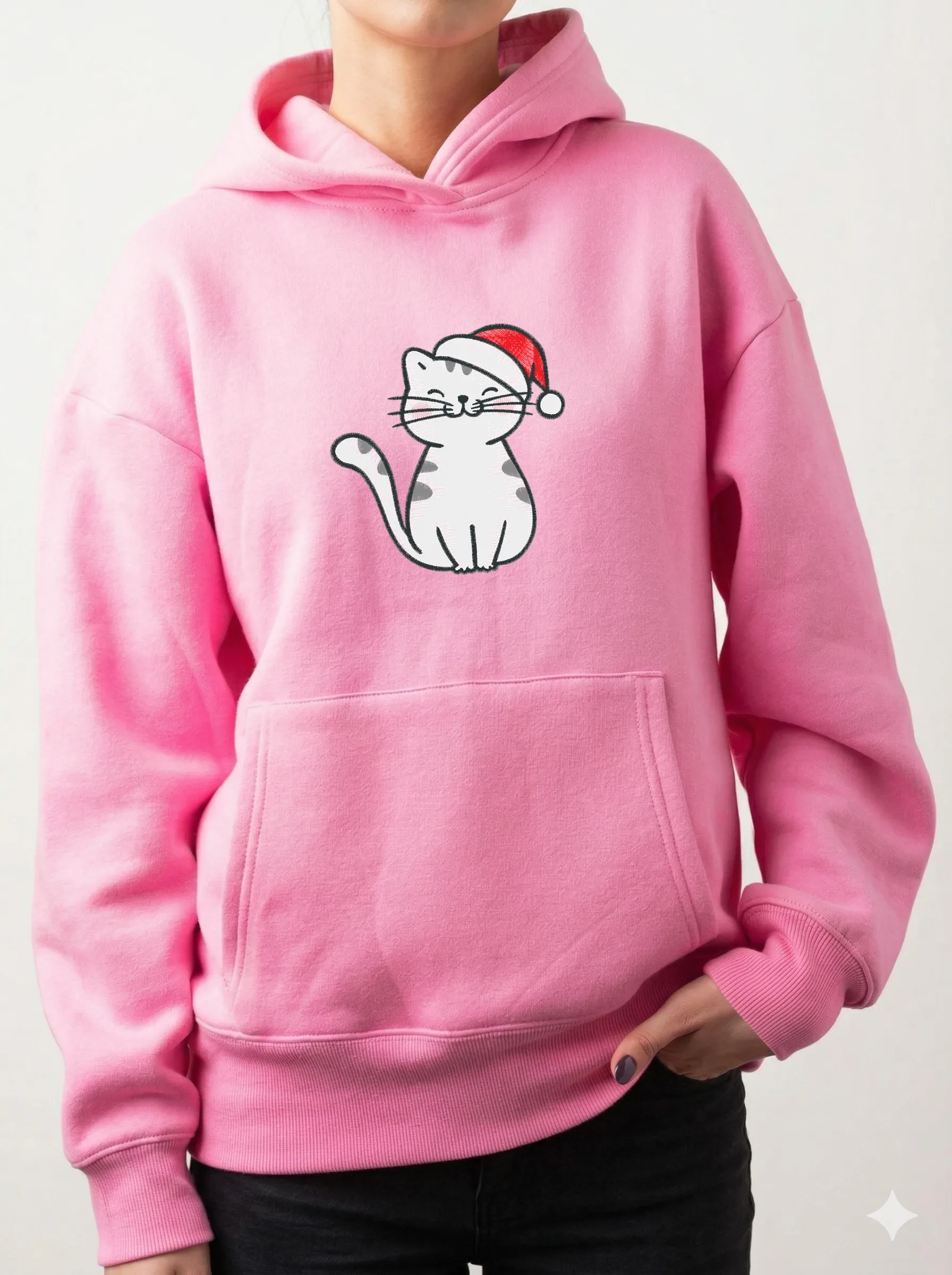 Милый новогодний кот (миниатюра 12)