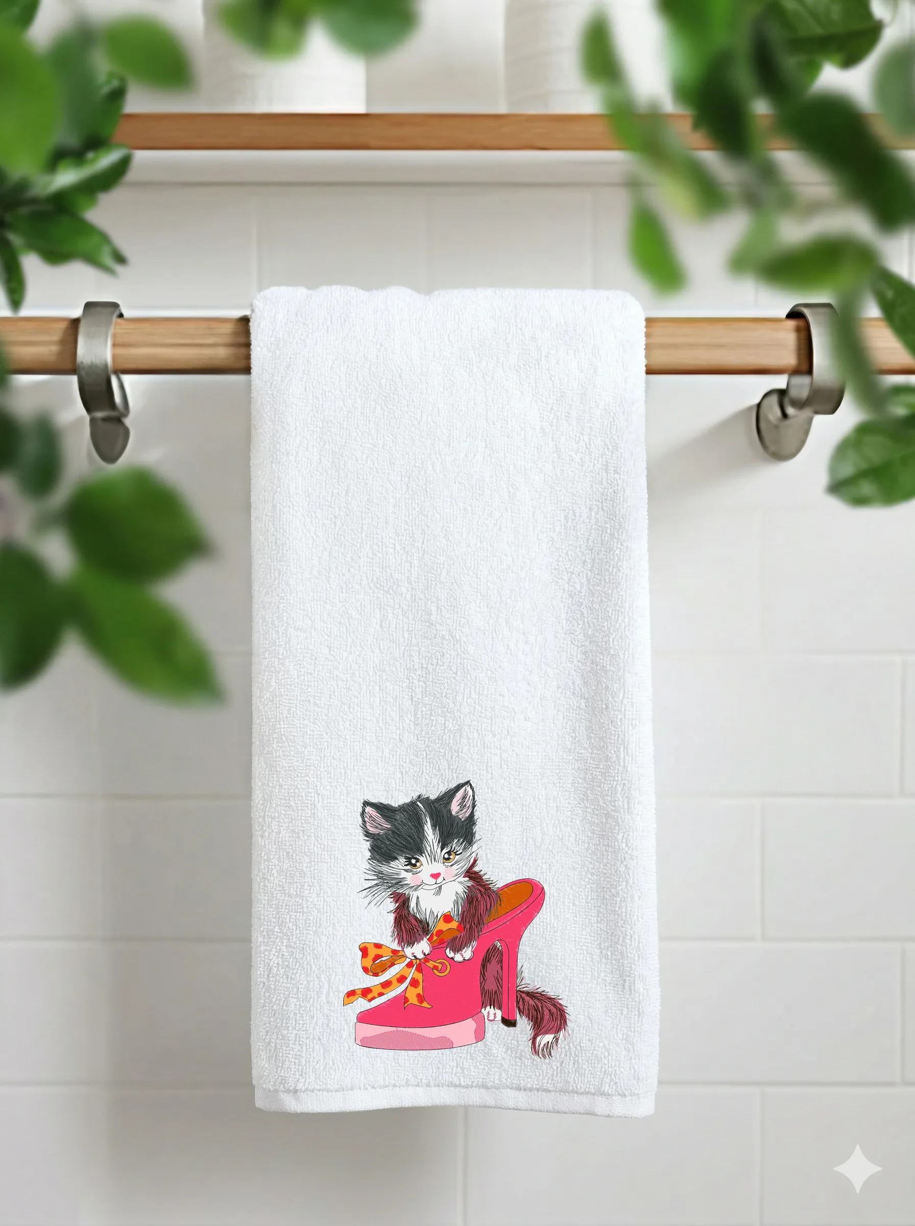 Милый котёнок в туфельке (миниатюра 11)