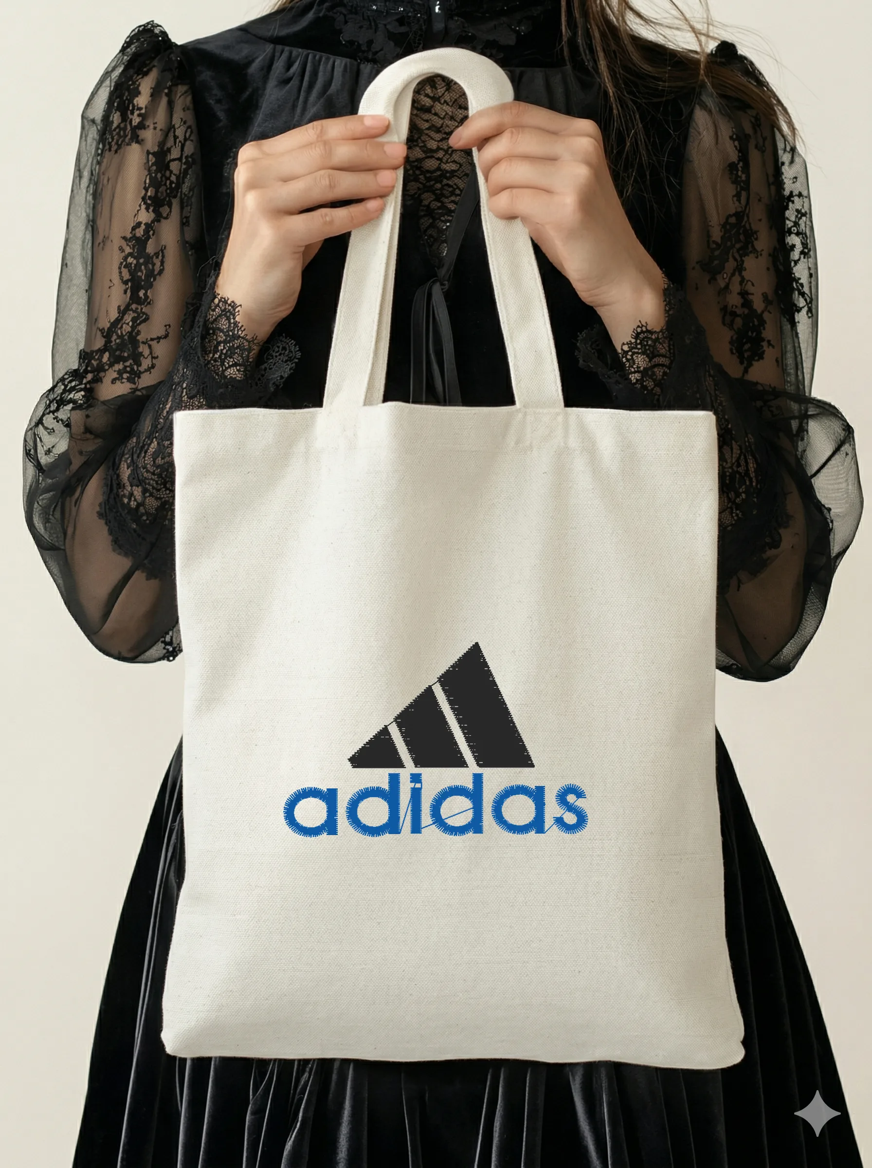 Дизайн машинной вышивки «Спортивный логотип Adidas» (62×39.7 мм) — вид 5