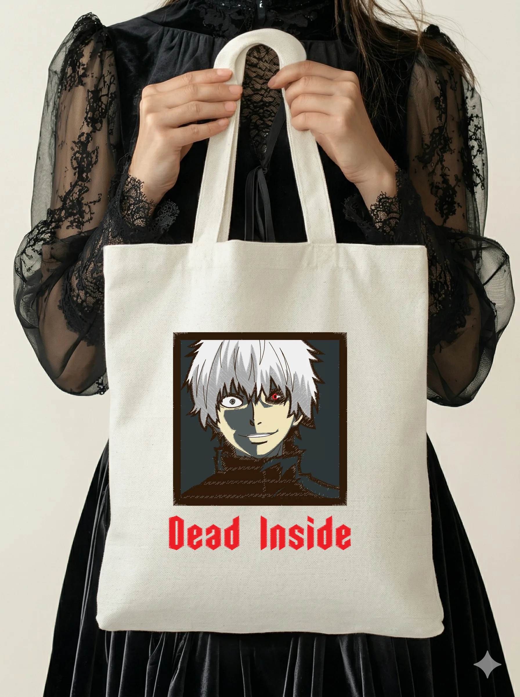 Дизайн машинной вышивки «Аниме портрет Dead Inside» (127.4×152.6 мм) — вид 5
