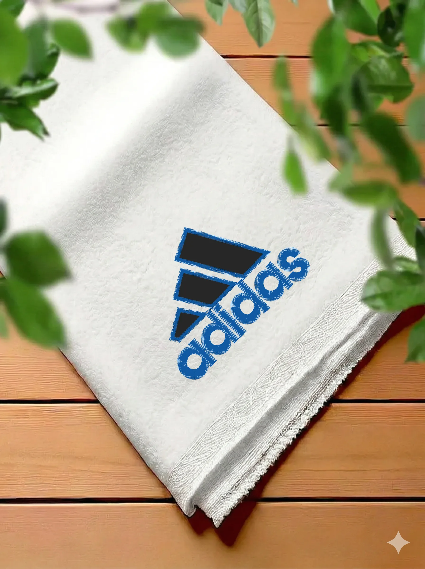 Дизайн машинной вышивки «Спортивный логотип Adidas» (80×57 мм) — вид 7