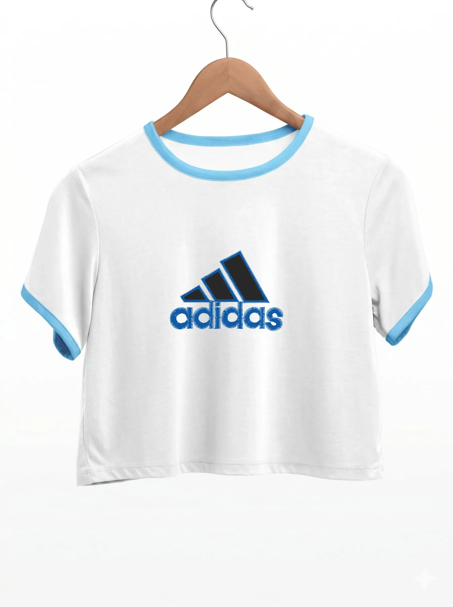 Дизайн машинной вышивки «Спортивный логотип Adidas» (80×57 мм) — вид 9