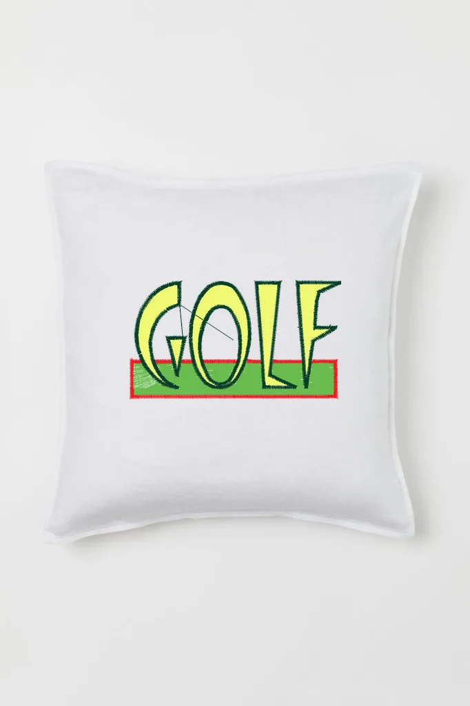 Дизайн машинной вышивки «Спортивная надпись Golf» (76×42.8 мм) — вид 2