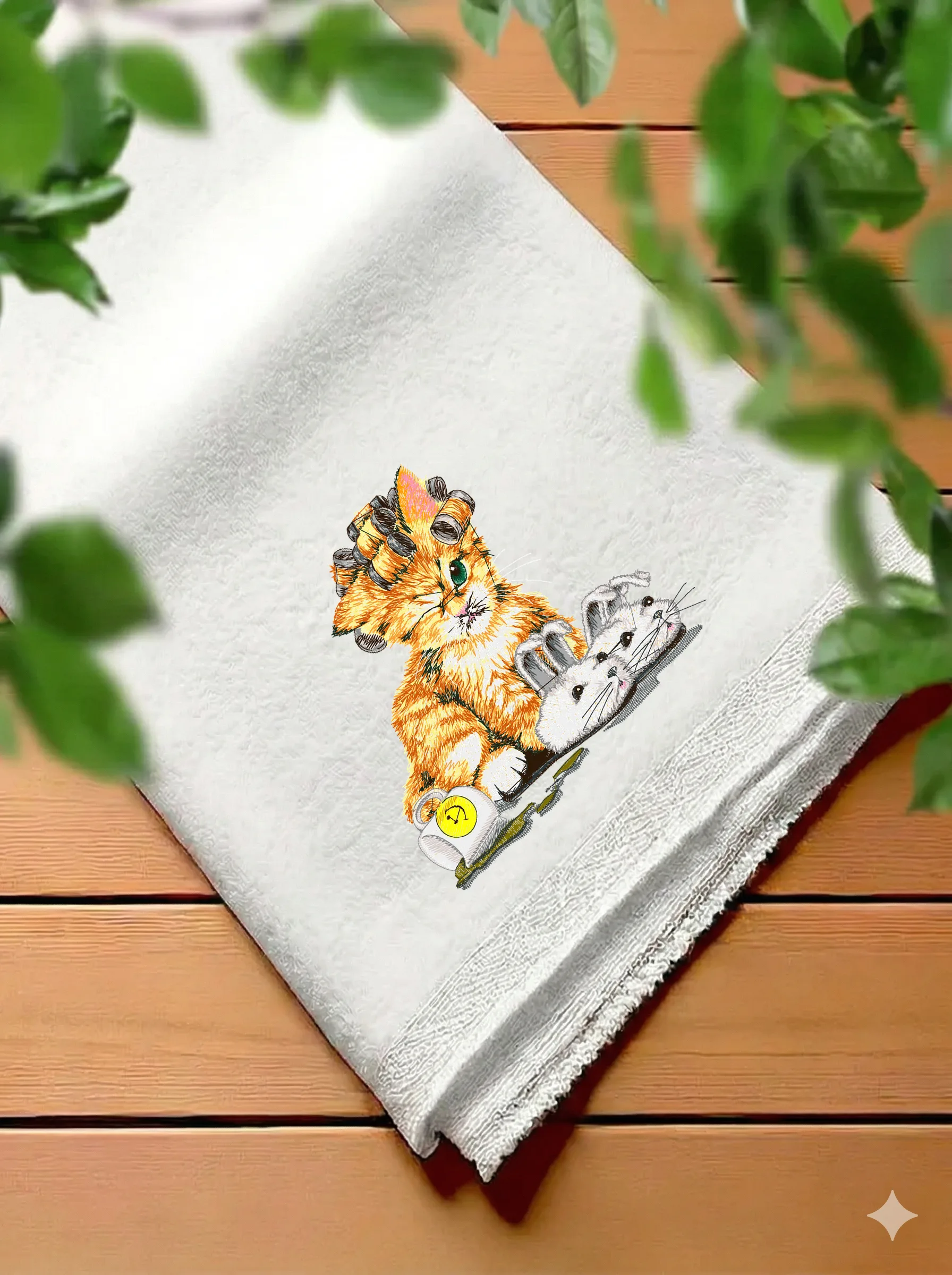 Утренний кот в бигуди (миниатюра 7)