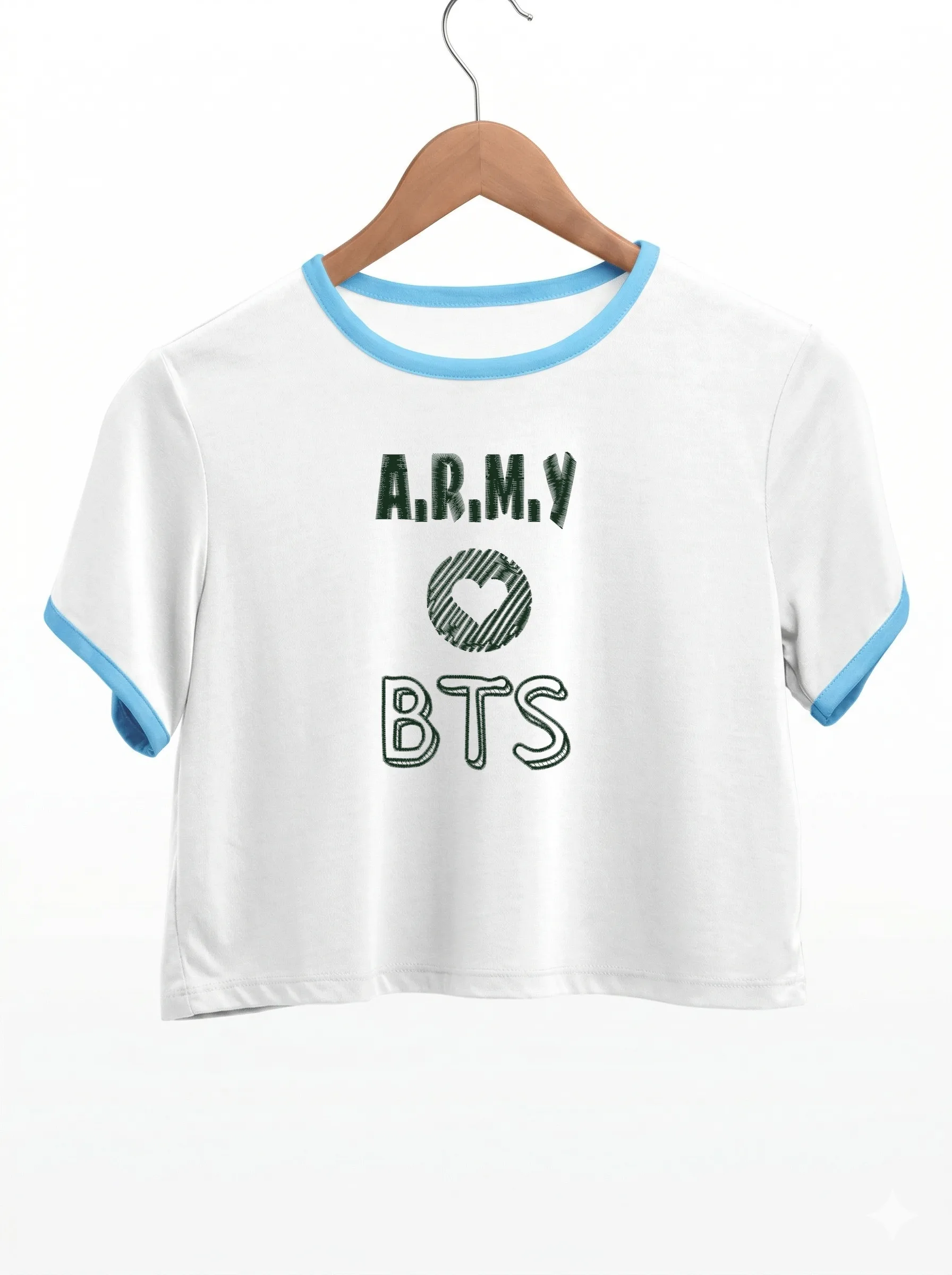 Дизайн машинной вышивки «Логотип BTS ARMY» (107.8×171.2 мм) — вид 9